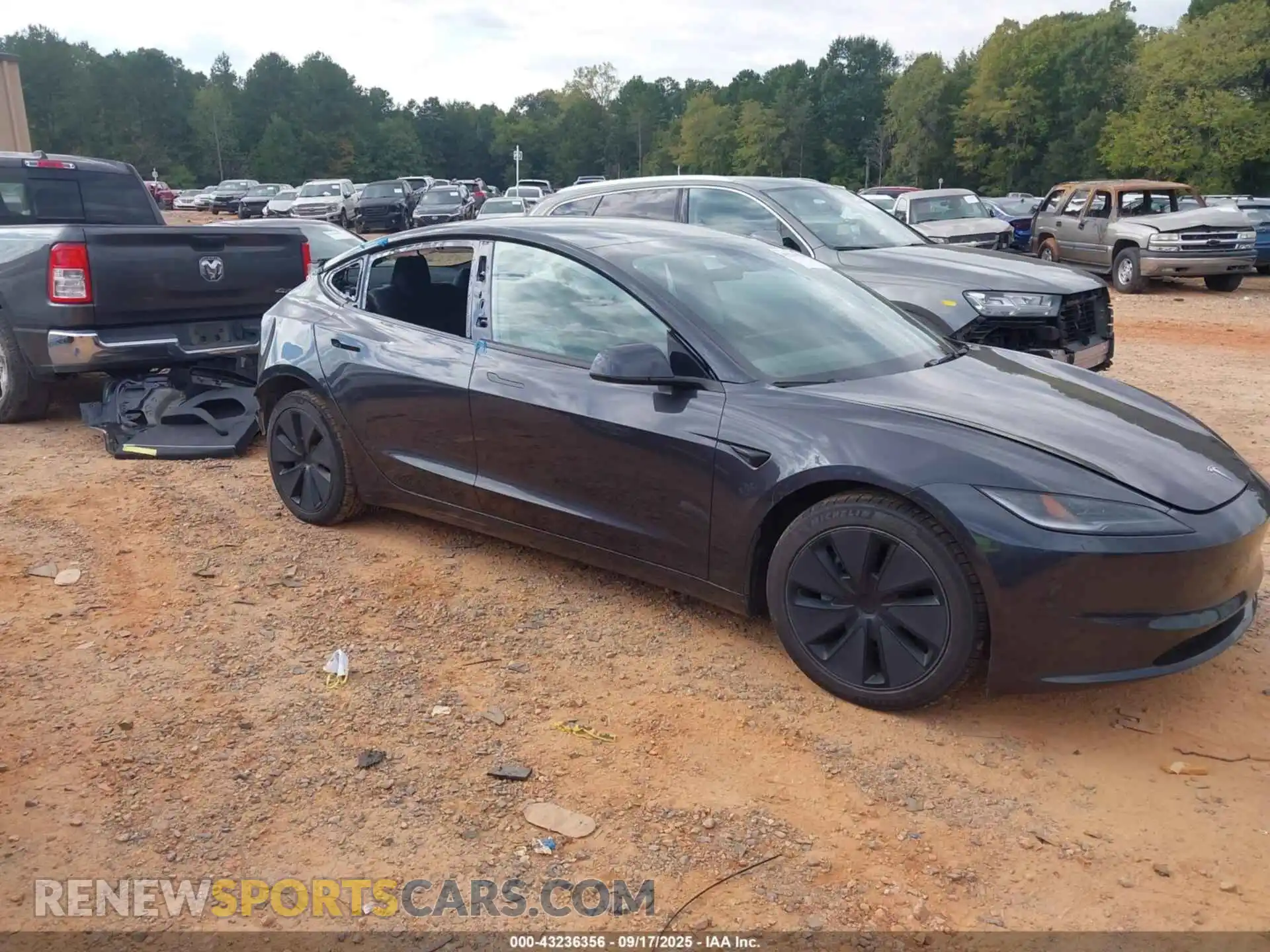 1 Photograph of a damaged car 5YJ3E1EBXRF808725 TESLA MODEL 3 2024