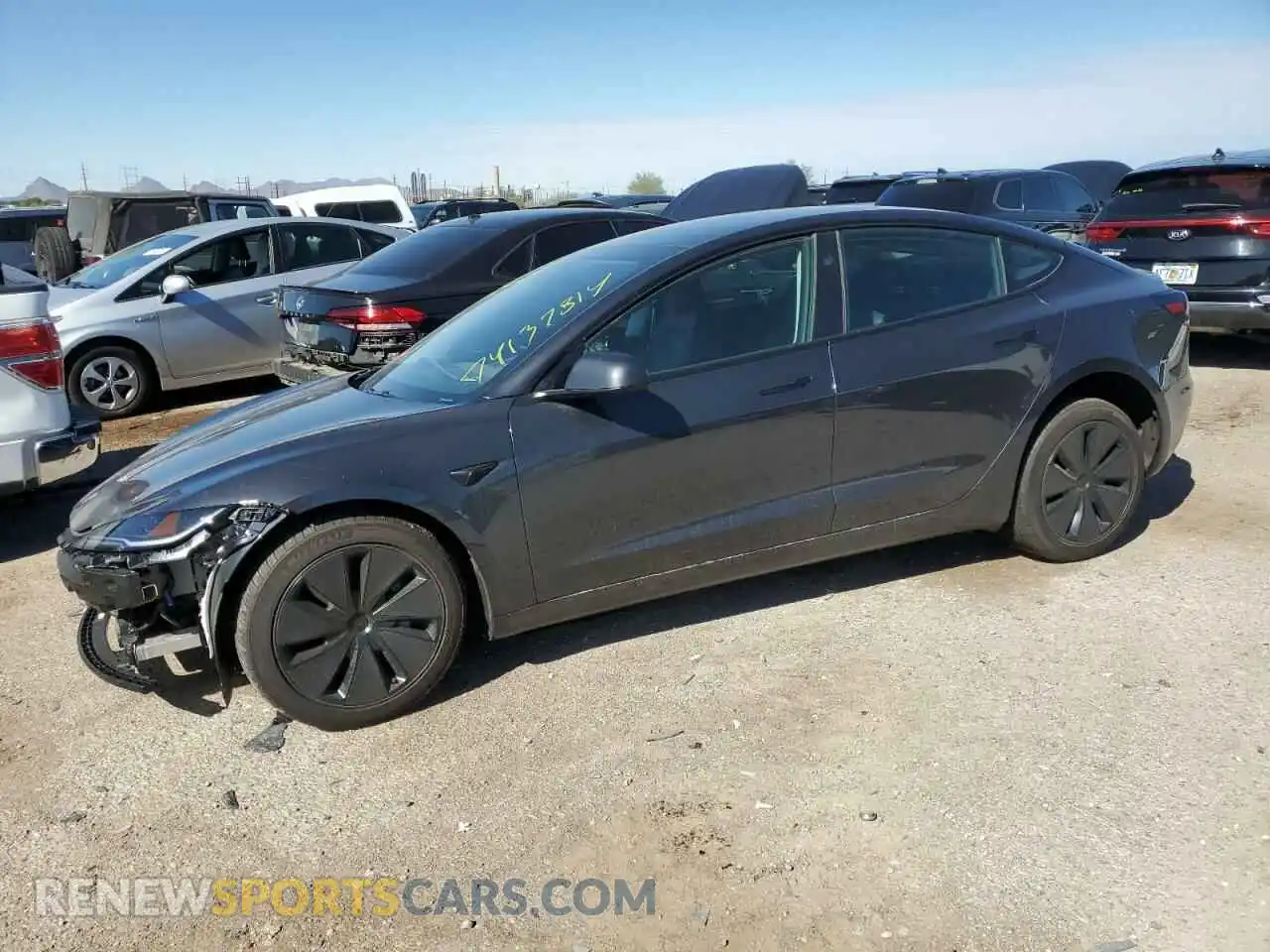 1 Photograph of a damaged car 5YJ3E1EBXRF815142 TESLA MODEL 3 2024