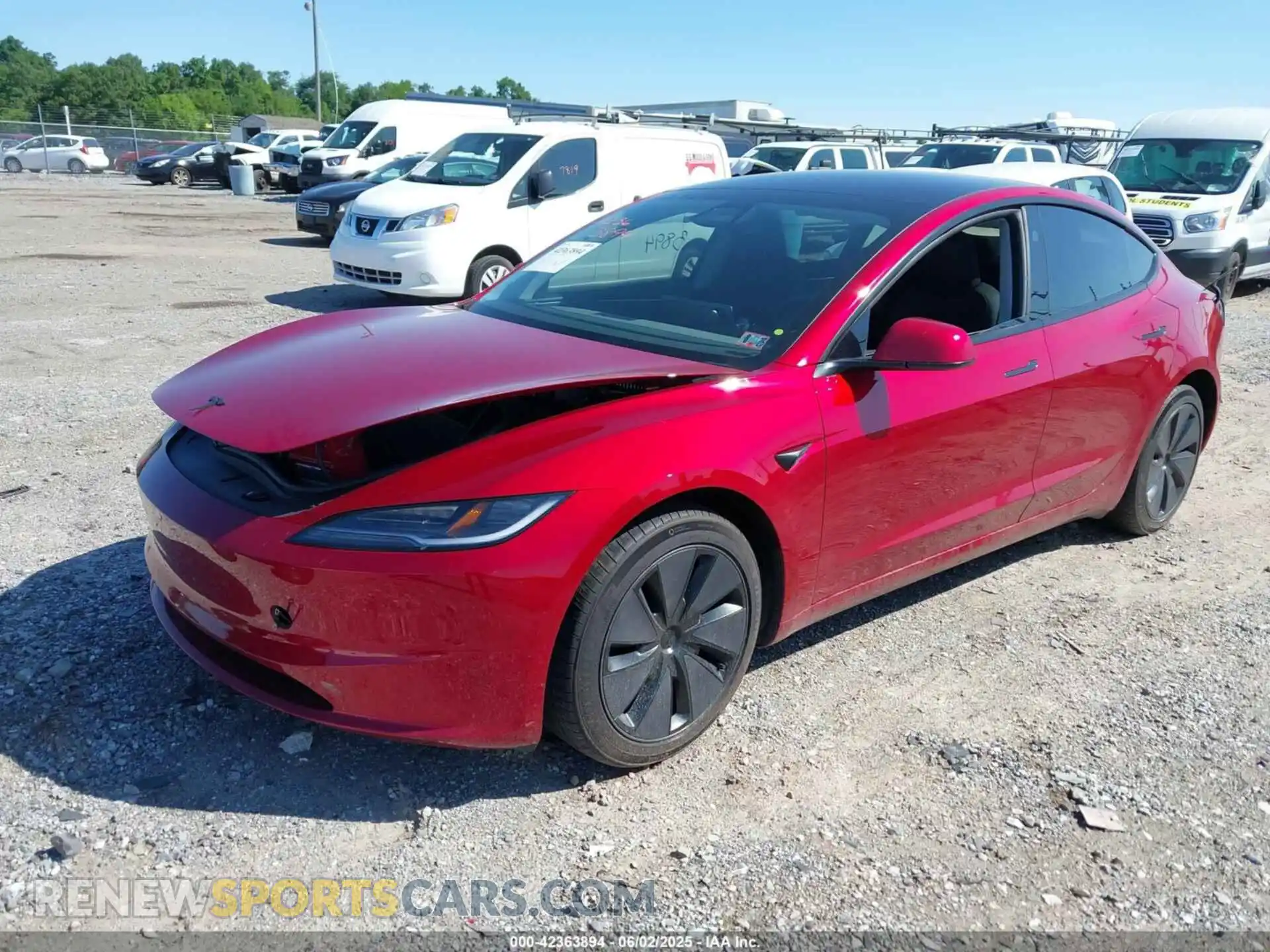 2 Photograph of a damaged car 5YJ3E1EBXRF818333 TESLA MODEL 3 2024