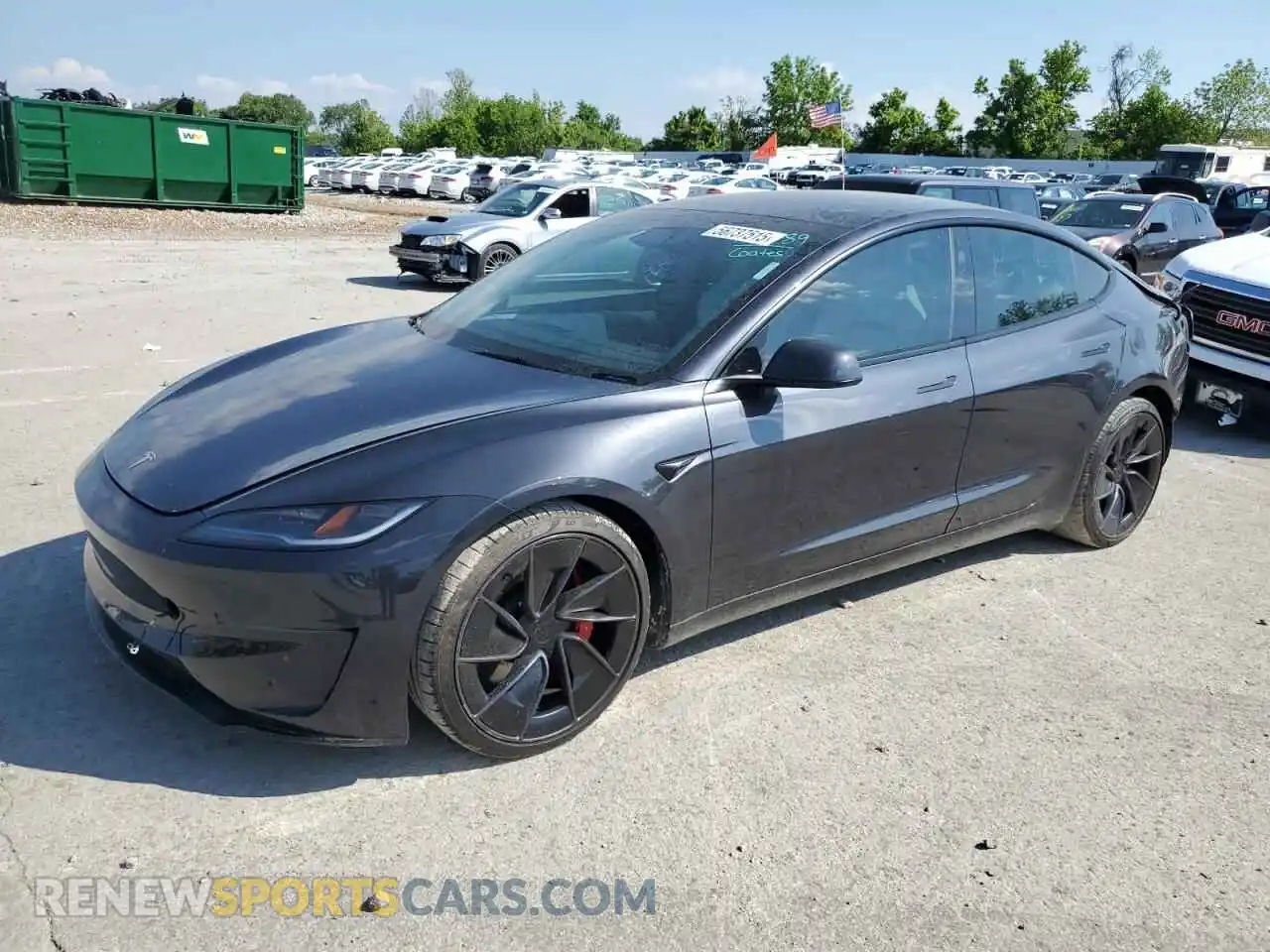 1 Photograph of a damaged car 5YJ3E1ET0RF825803 TESLA MODEL 3 2024