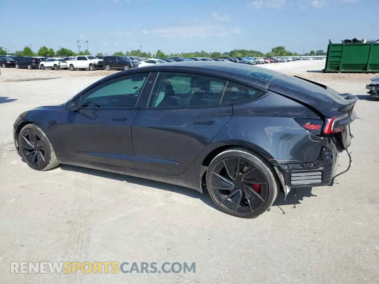 2 Photograph of a damaged car 5YJ3E1ET0RF825803 TESLA MODEL 3 2024