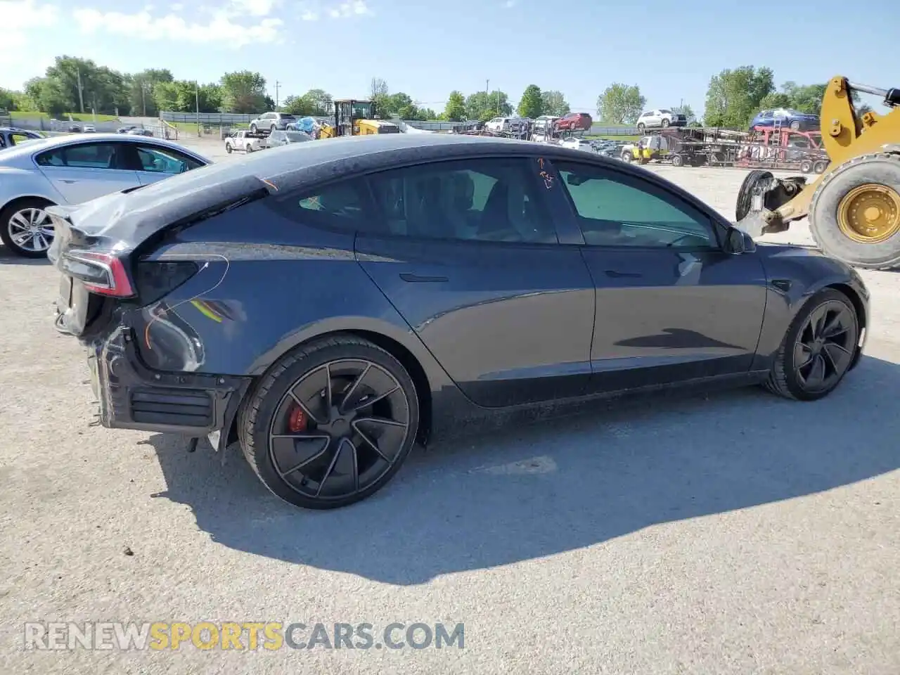 3 Photograph of a damaged car 5YJ3E1ET0RF825803 TESLA MODEL 3 2024