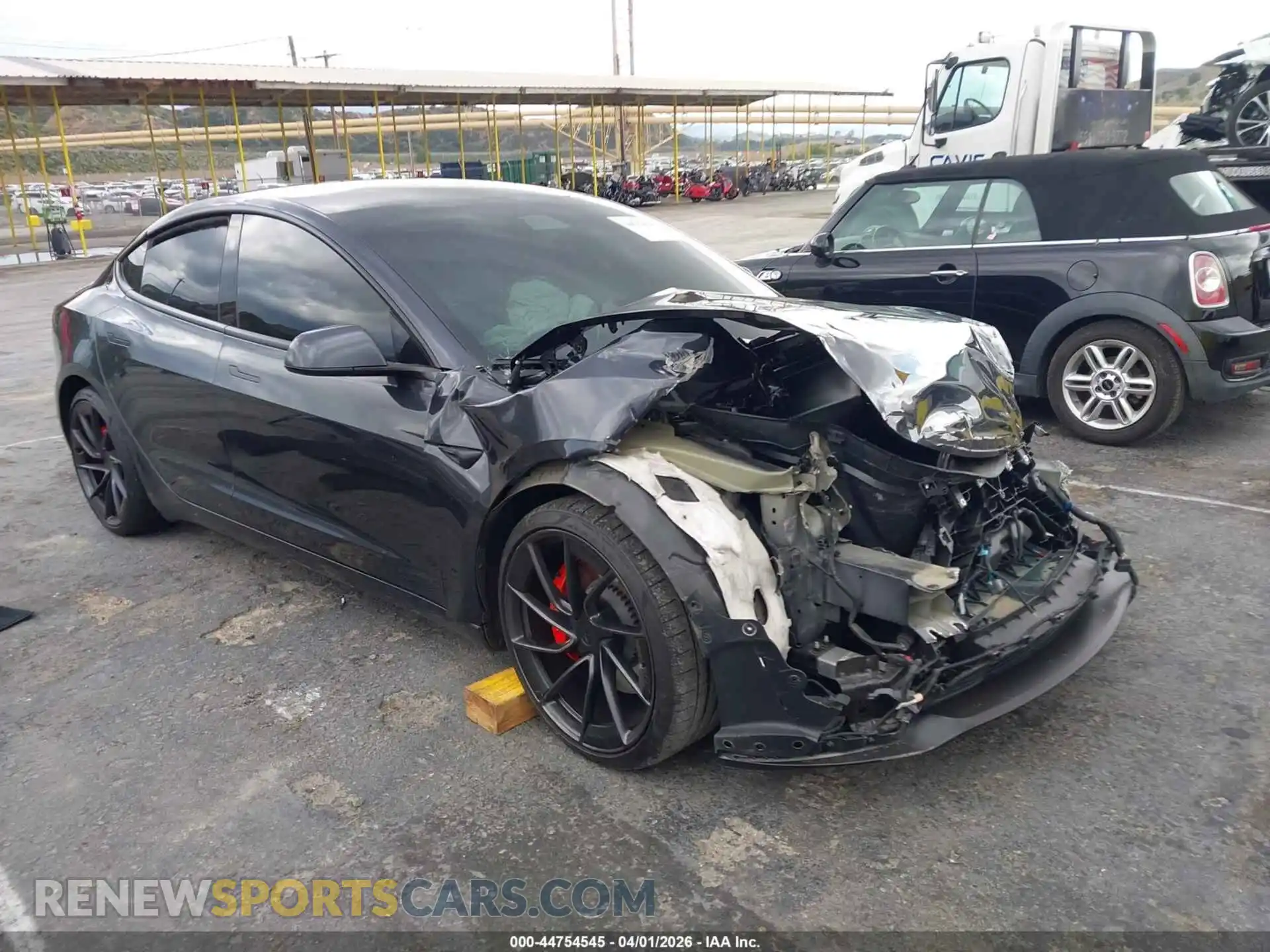 1 Photograph of a damaged car 5YJ3E1ET0RF868778 TESLA MODEL 3 2024