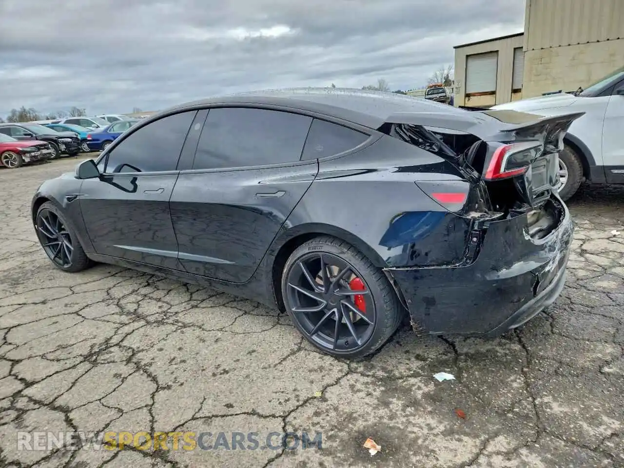 2 Photograph of a damaged car 5YJ3E1ET1RF789085 TESLA MODEL 3 2024