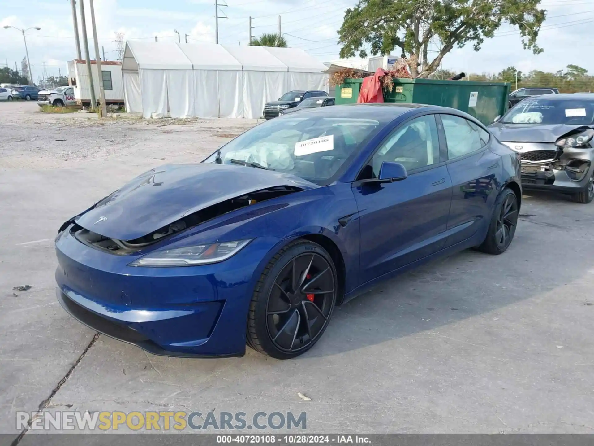 2 Photograph of a damaged car 5YJ3E1ET1RF835465 TESLA MODEL 3 2024