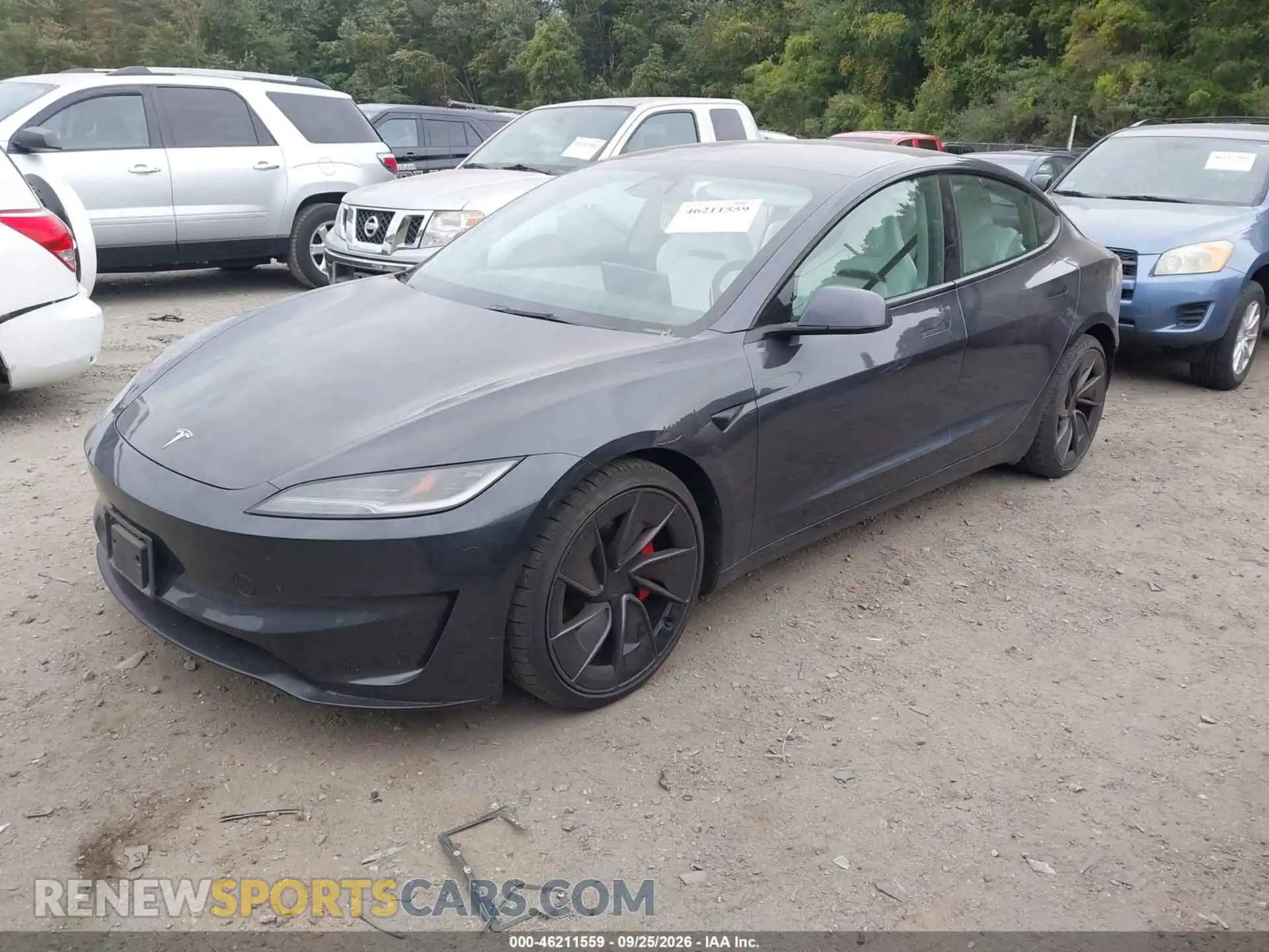 2 Photograph of a damaged car 5YJ3E1ET1RF858289 TESLA MODEL 3 2024