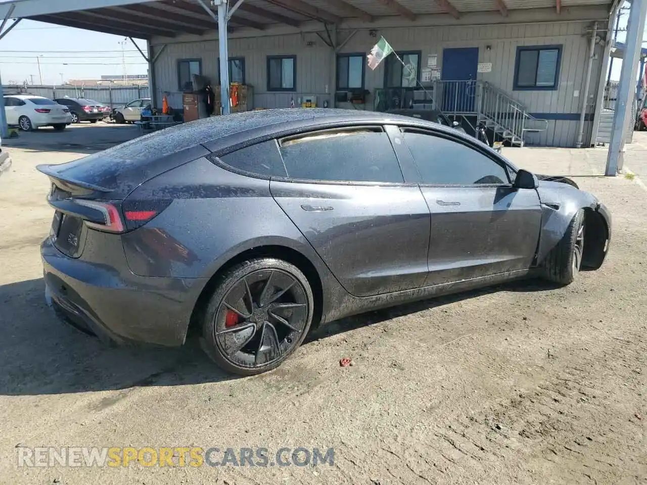 3 fotografías del automóvil dañado 5YJ3E1ET2RF774076 TESLA MODEL 3 2024