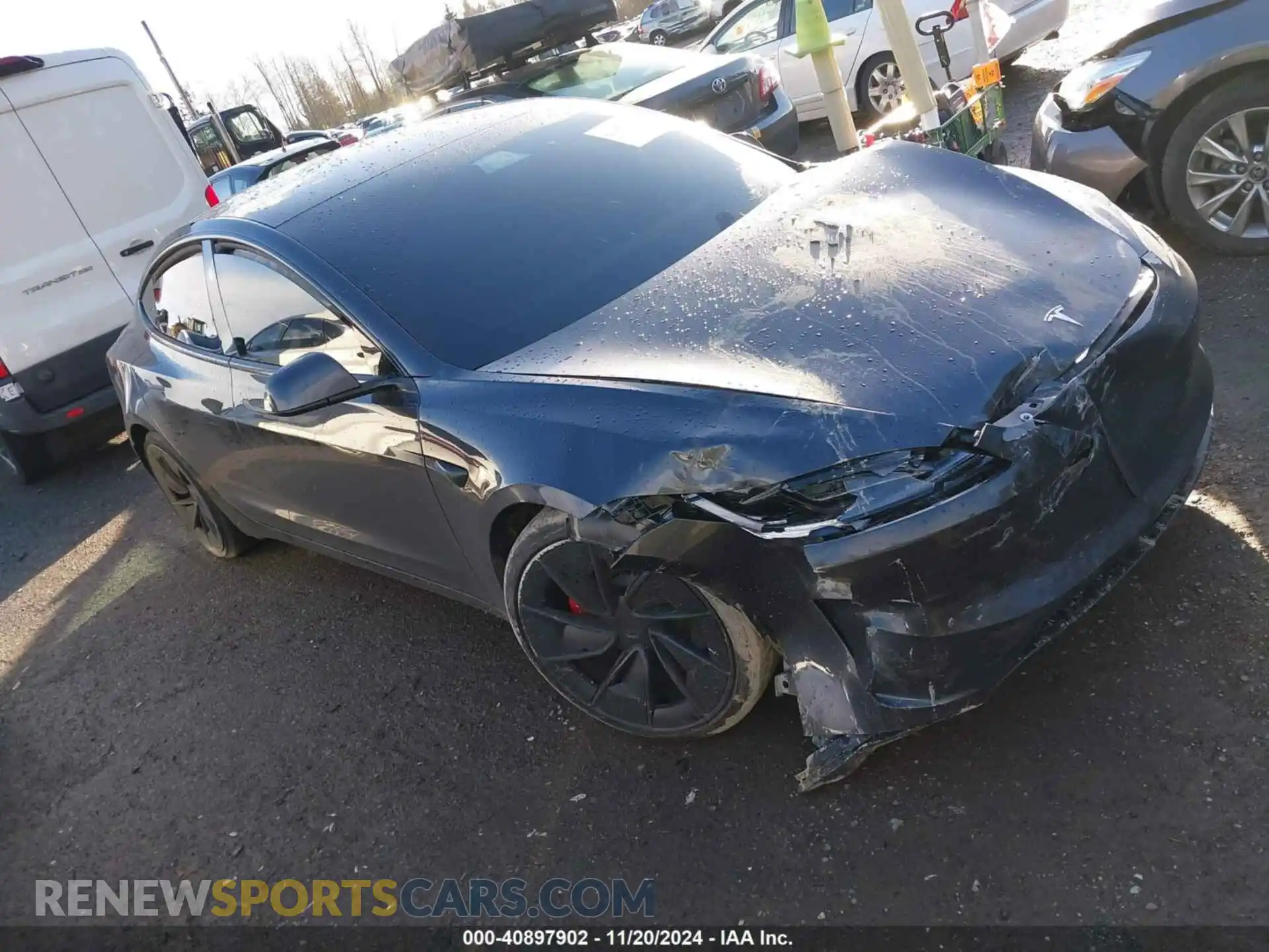 1 Photograph of a damaged car 5YJ3E1ET2RF796238 TESLA MODEL 3 2024