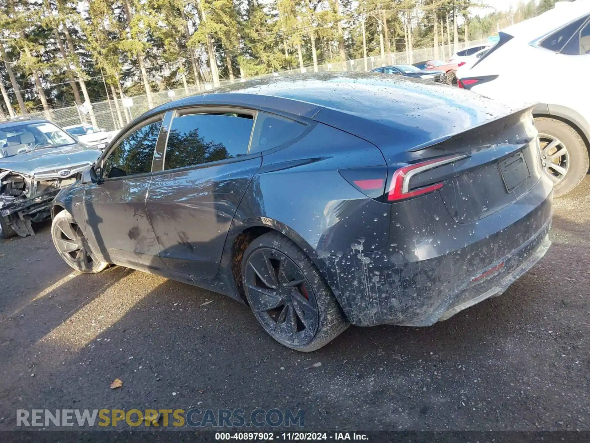 3 Photograph of a damaged car 5YJ3E1ET2RF796238 TESLA MODEL 3 2024