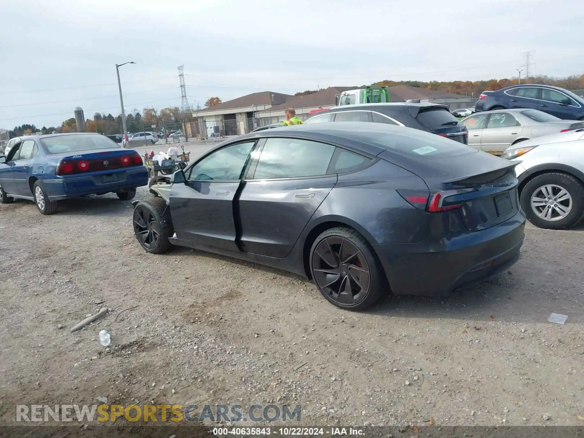 3 Photograph of a damaged car 5YJ3E1ET2RF801101 TESLA MODEL 3 2024