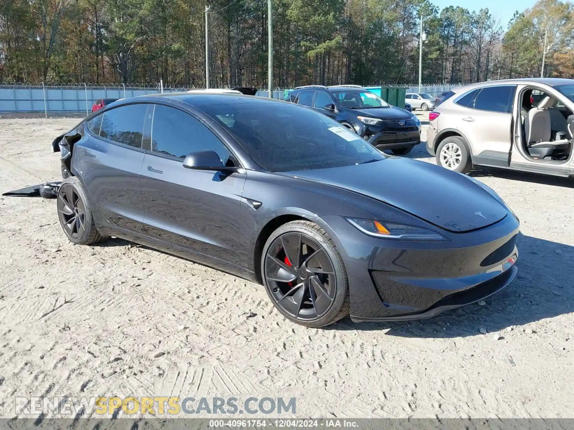 1 Photograph of a damaged car 5YJ3E1ET2RF822708 TESLA MODEL 3 2024