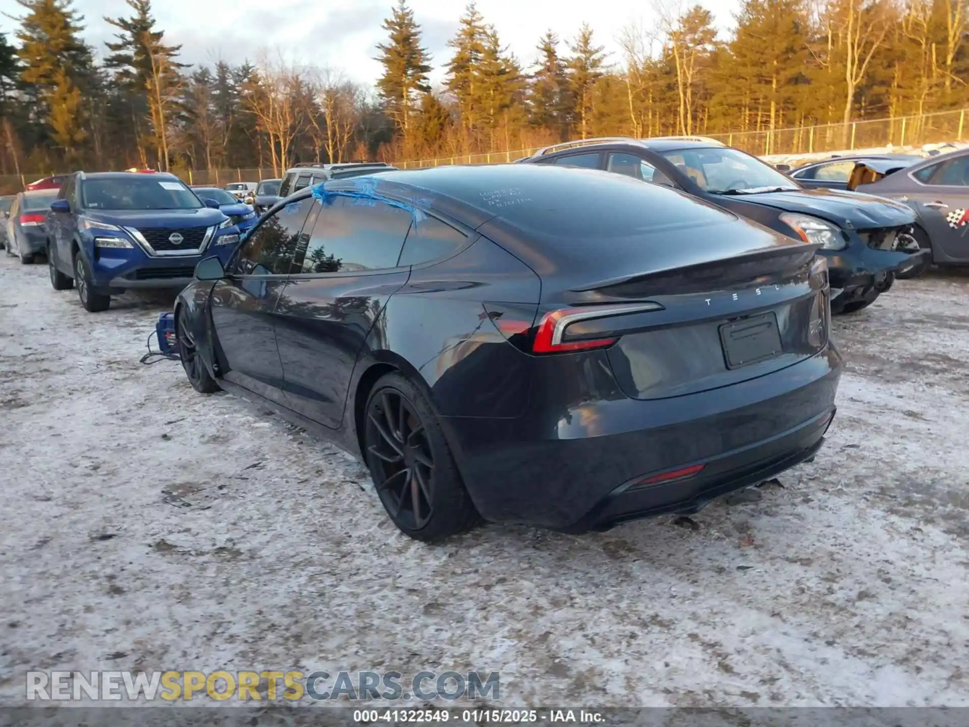 3 Photograph of a damaged car 5YJ3E1ET3RF820482 TESLA MODEL 3 2024