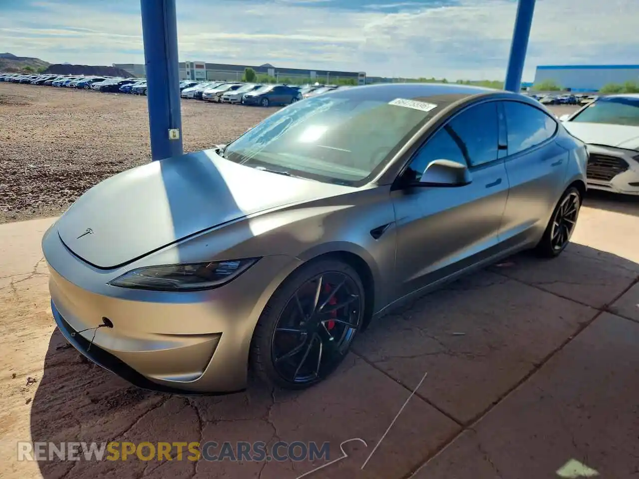 1 Photograph of a damaged car 5YJ3E1ET3RF831739 TESLA MODEL 3 2024