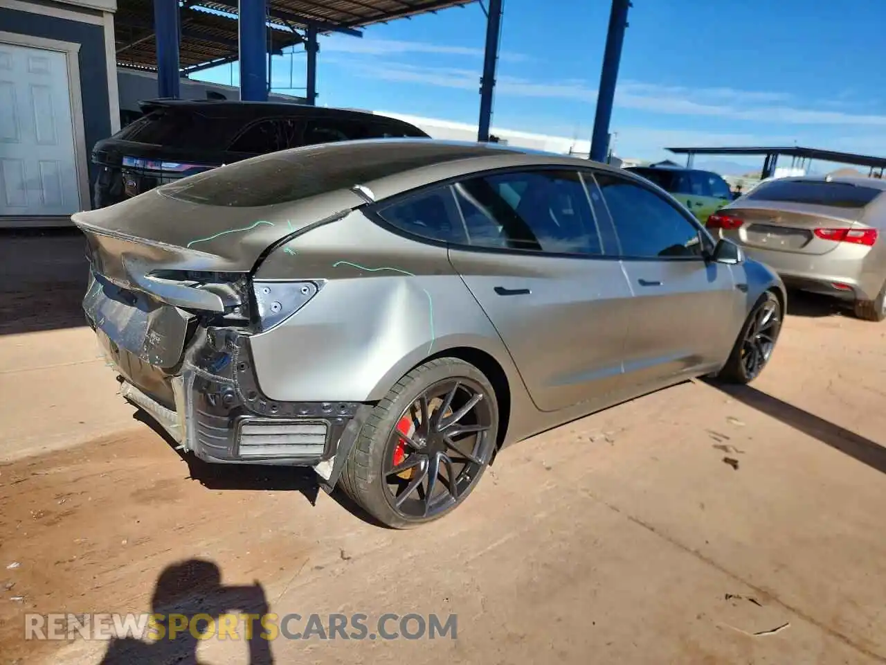 3 Photograph of a damaged car 5YJ3E1ET3RF831739 TESLA MODEL 3 2024
