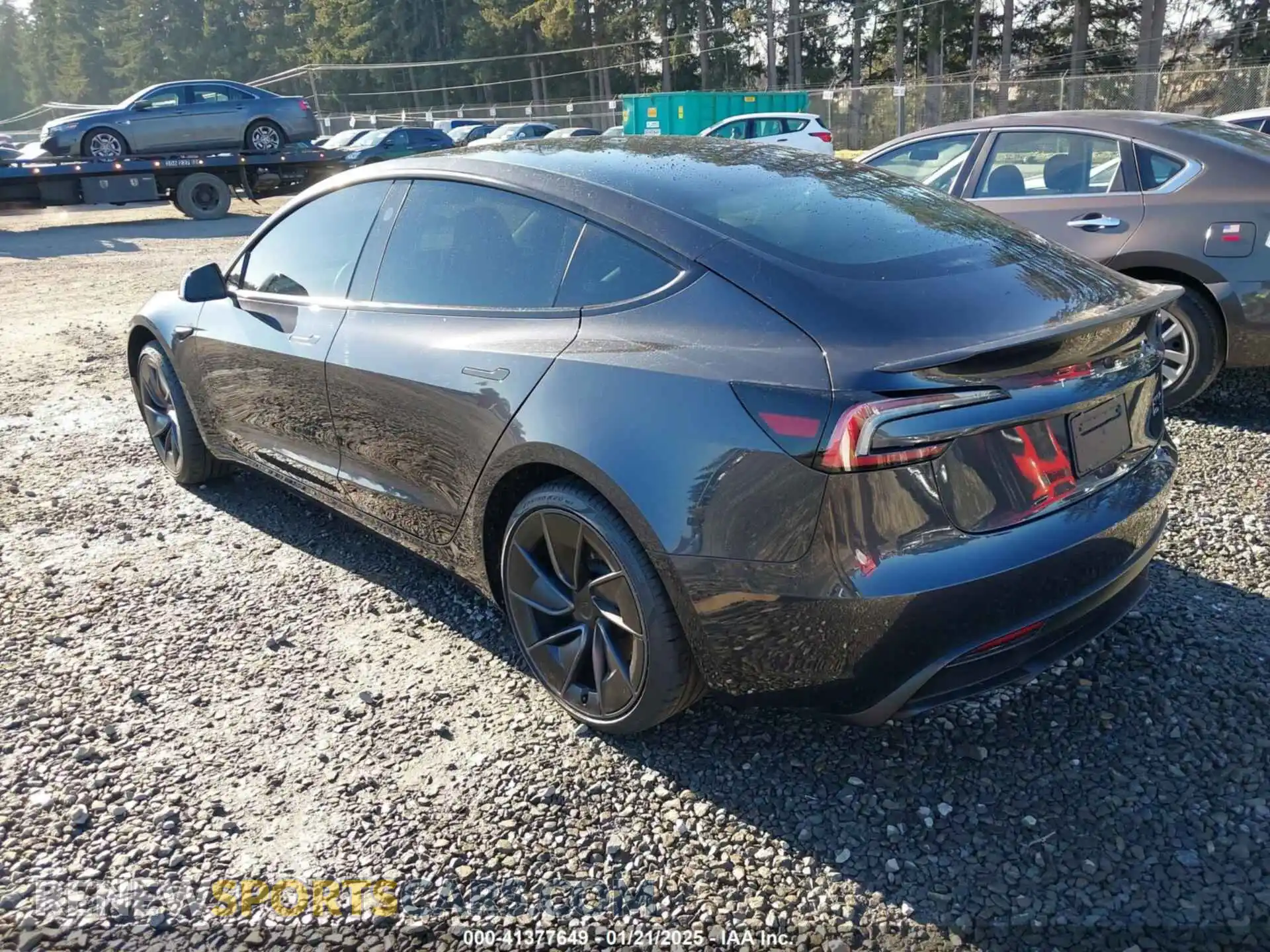 3 Photograph of a damaged car 5YJ3E1ET3RF845978 TESLA MODEL 3 2024