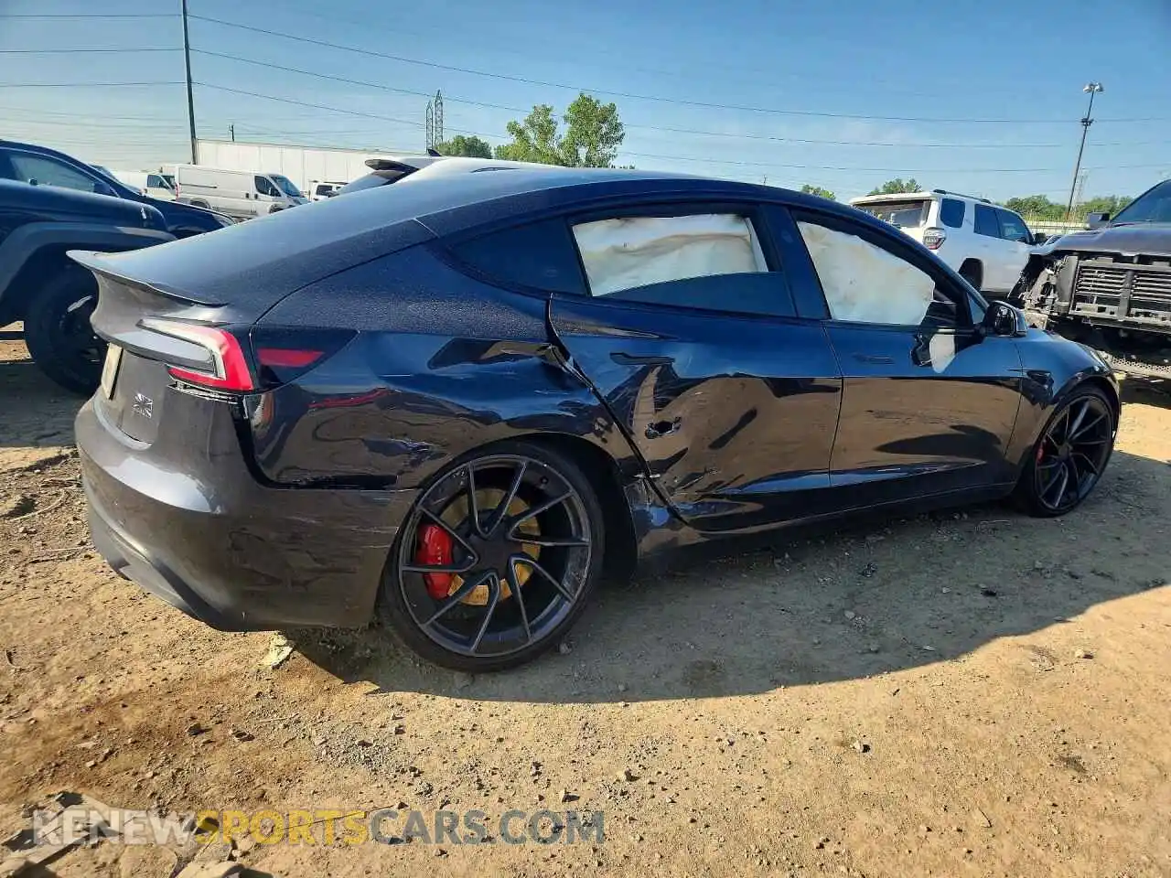 3 Photograph of a damaged car 5YJ3E1ET3RF894906 TESLA MODEL 3 2024