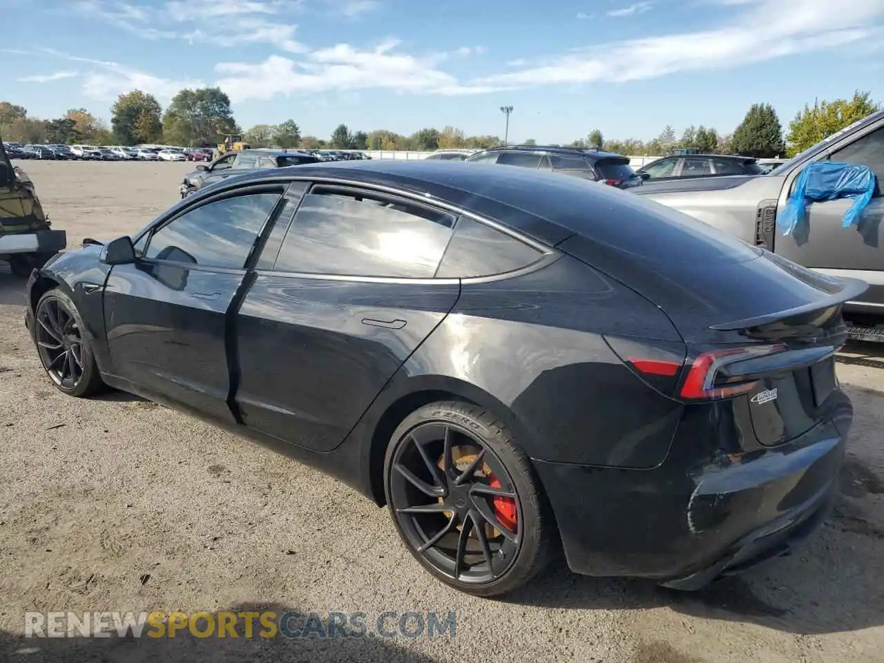 2 Photograph of a damaged car 5YJ3E1ET4RF829241 TESLA MODEL 3 2024