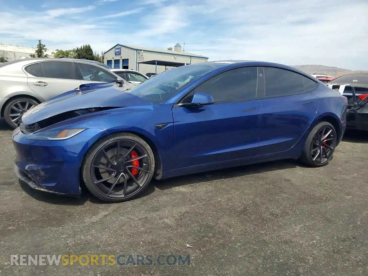 1 Photograph of a damaged car 5YJ3E1ET4RF848940 TESLA MODEL 3 2024