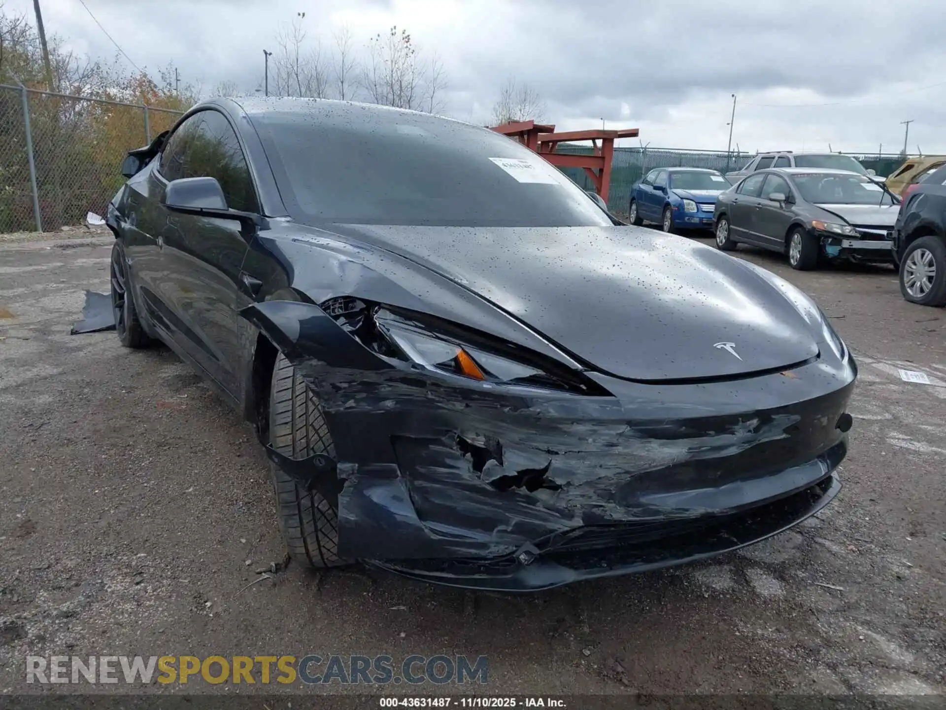 1 Photograph of a damaged car 5YJ3E1ET4RF871702 TESLA MODEL 3 2024