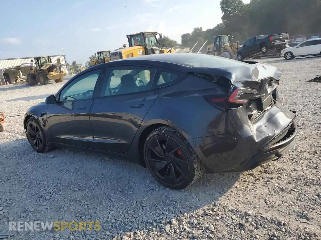 2 Photograph of a damaged car 5YJ3E1ET5RF824159 TESLA MODEL 3 2024