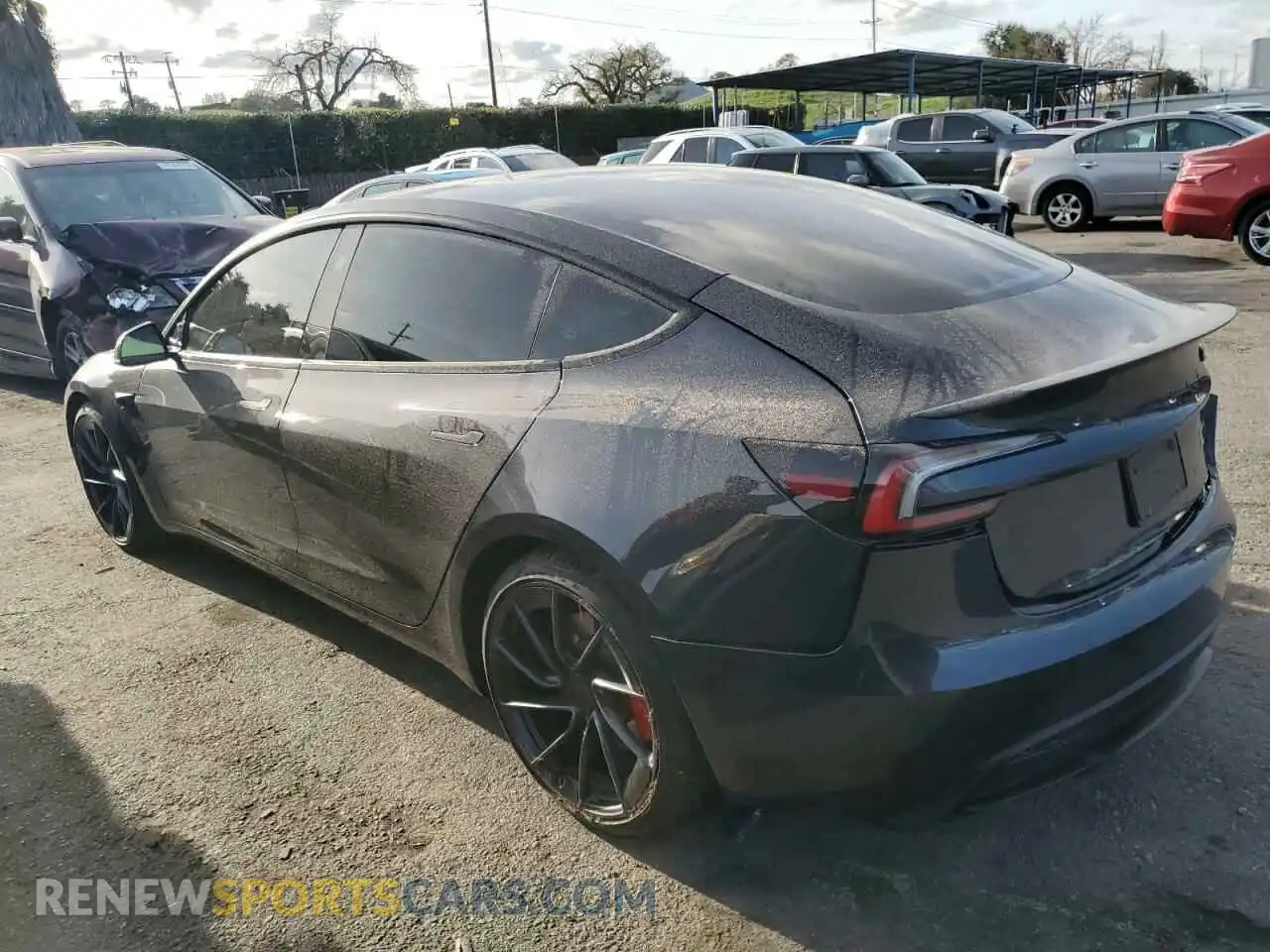 2 Photograph of a damaged car 5YJ3E1ET6RF826745 TESLA MODEL 3 2024