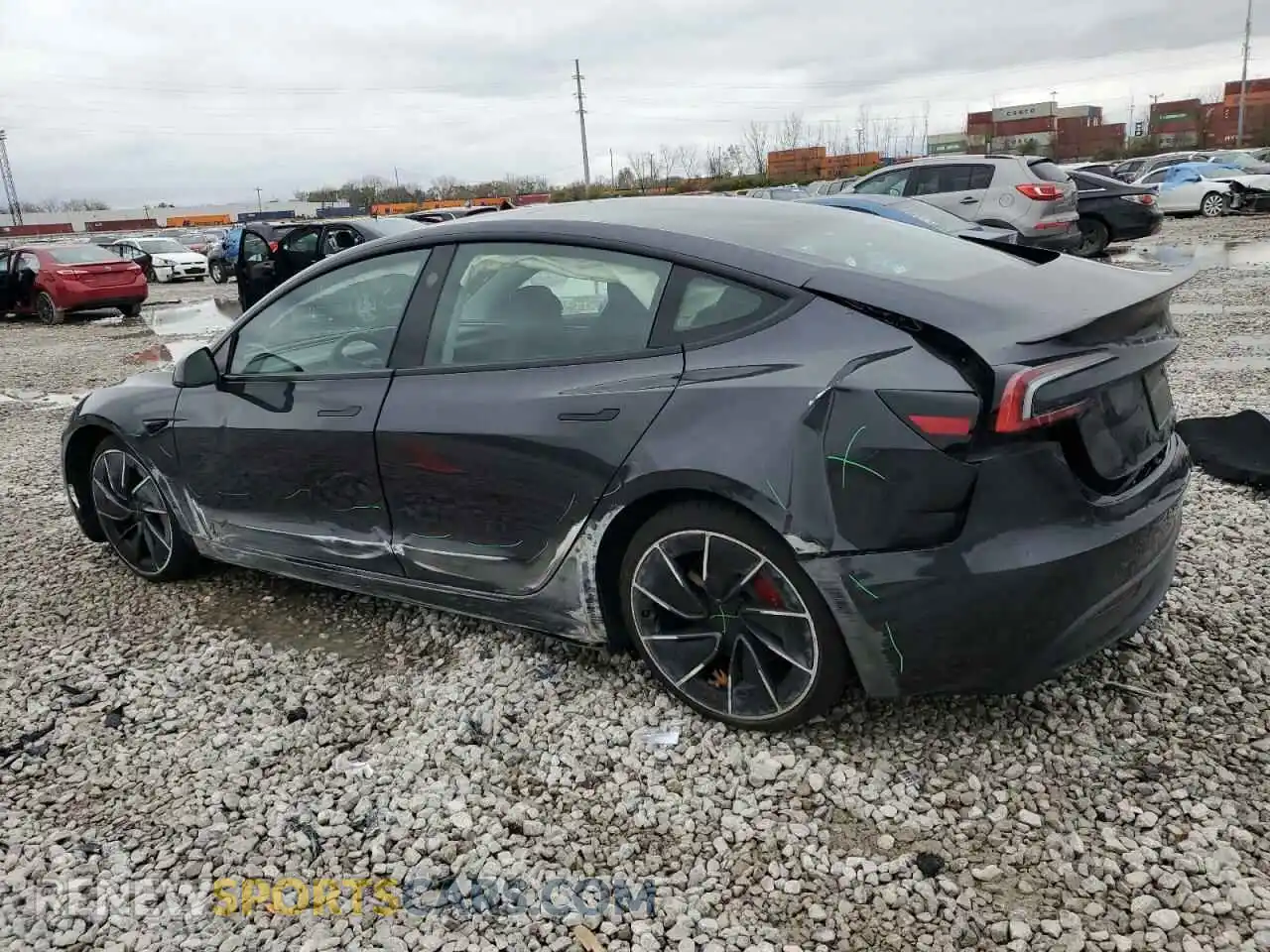 2 Photograph of a damaged car 5YJ3E1ET6RF849510 TESLA MODEL 3 2024