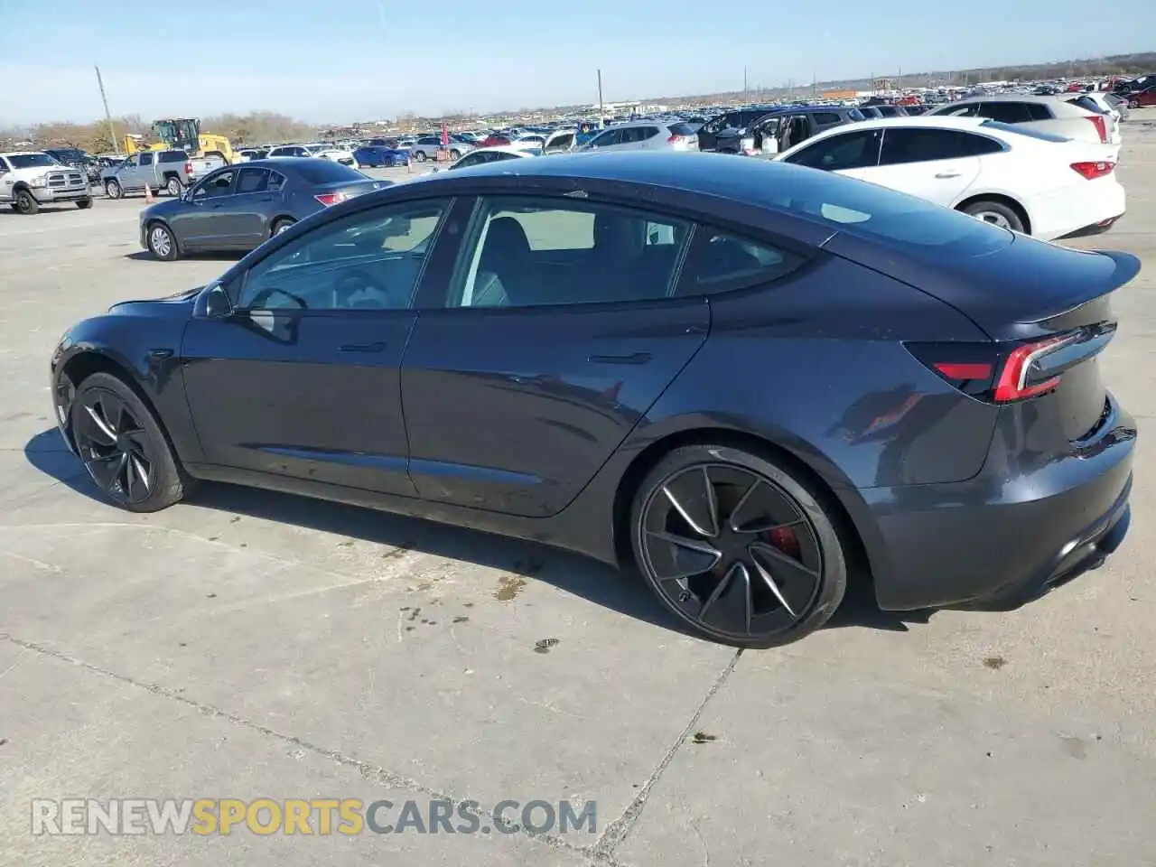 2 Photograph of a damaged car 5YJ3E1ET6RF866047 TESLA MODEL 3 2024