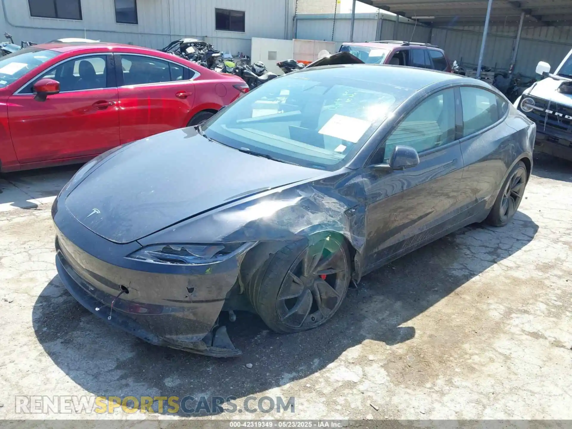 2 Photograph of a damaged car 5YJ3E1ET6RF869014 TESLA MODEL 3 2024