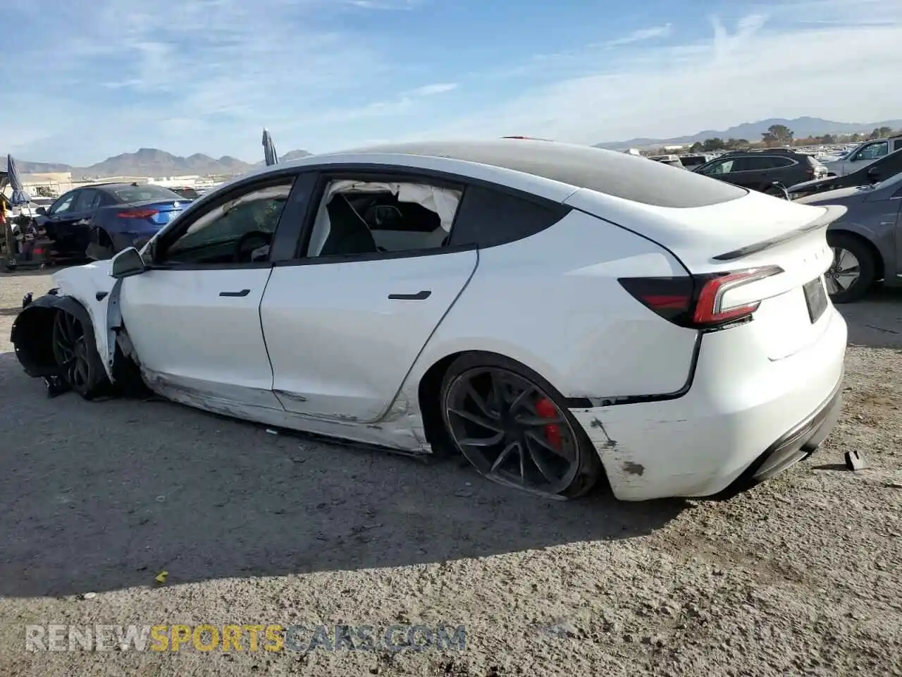 2 Photograph of a damaged car 5YJ3E1ET6RF901346 TESLA MODEL 3 2024