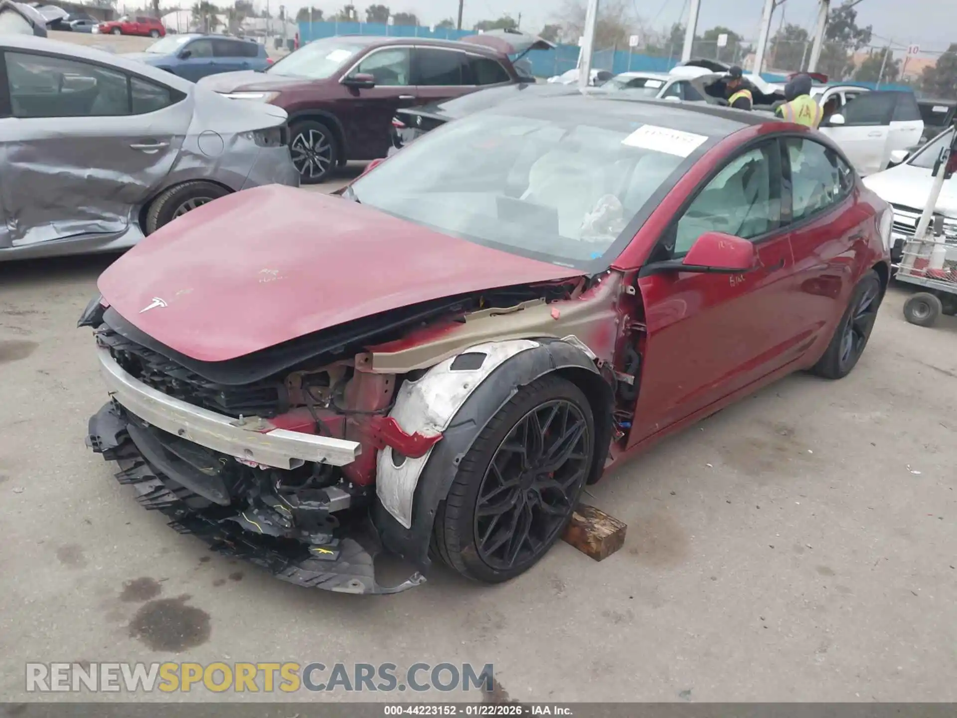 2 Photograph of a damaged car 5YJ3E1ET7RF786580 TESLA MODEL 3 2024