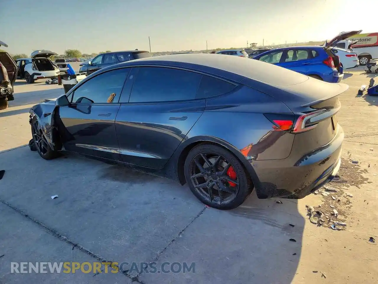 2 Photograph of a damaged car 5YJ3E1ET7RF835826 TESLA MODEL 3 2024