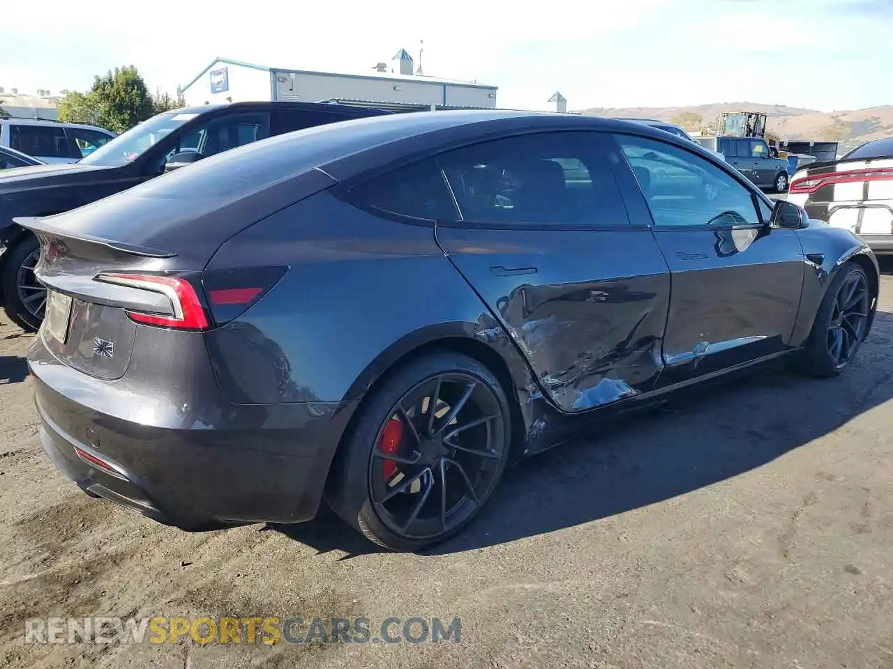 3 Photograph of a damaged car 5YJ3E1ET7RF846826 TESLA MODEL 3 2024