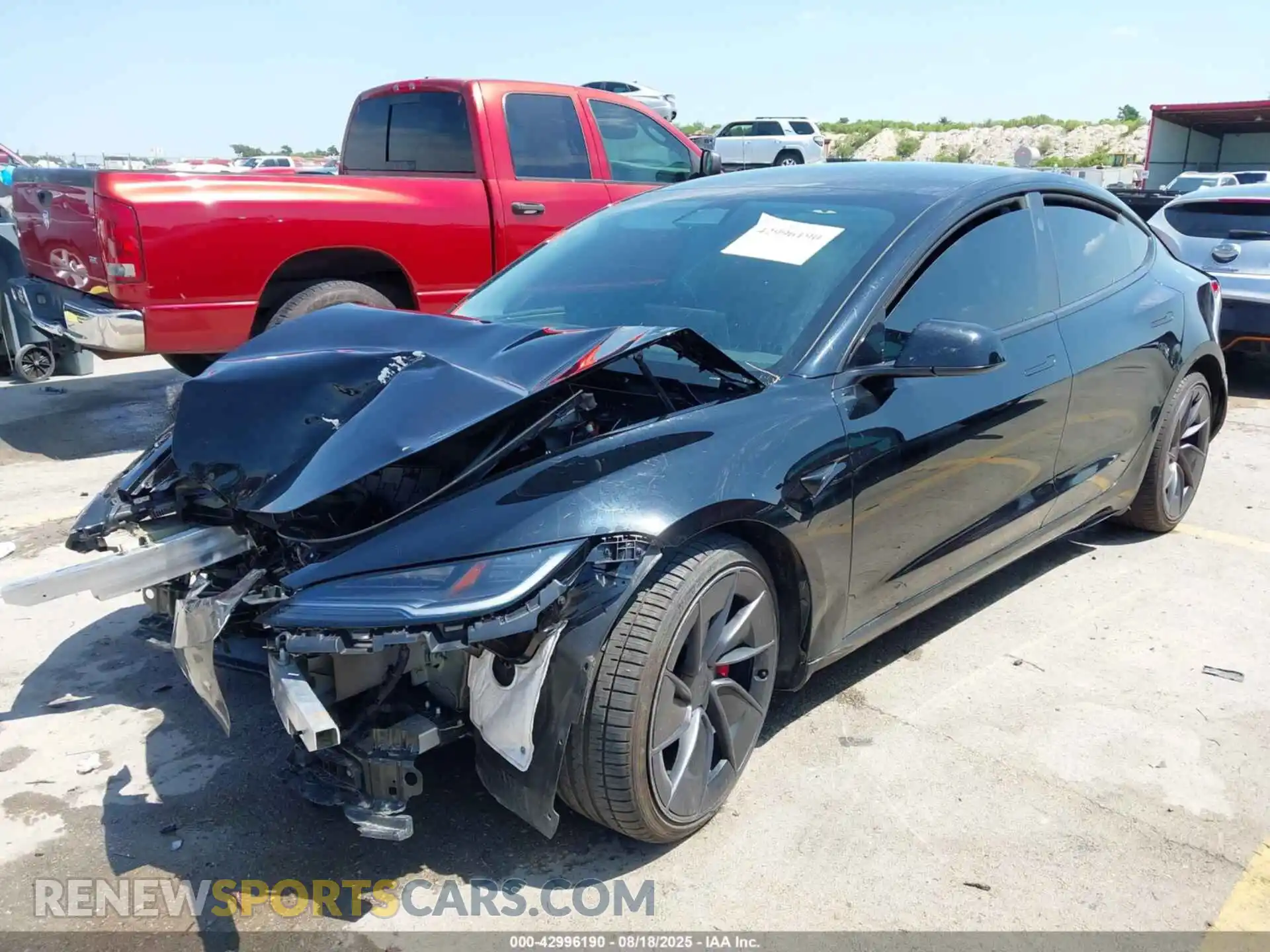 2 Photograph of a damaged car 5YJ3E1ET8RF797295 TESLA MODEL 3 2024