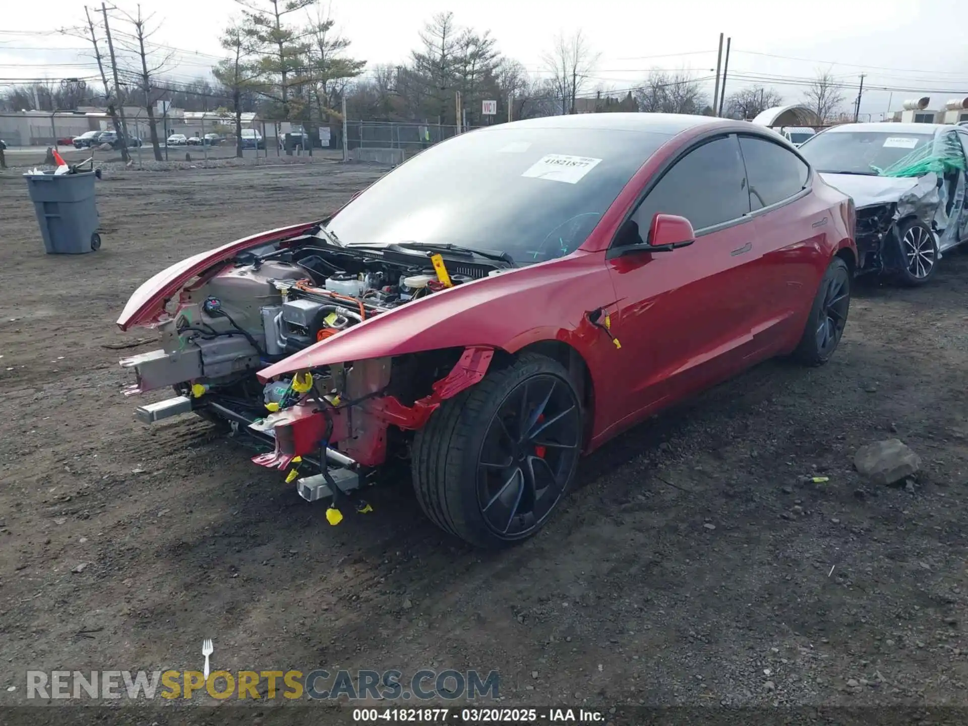 2 Photograph of a damaged car 5YJ3E1ET8RF835818 TESLA MODEL 3 2024