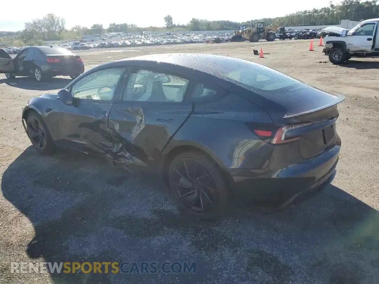 2 Photograph of a damaged car 5YJ3E1ET8RF892536 TESLA MODEL 3 2024