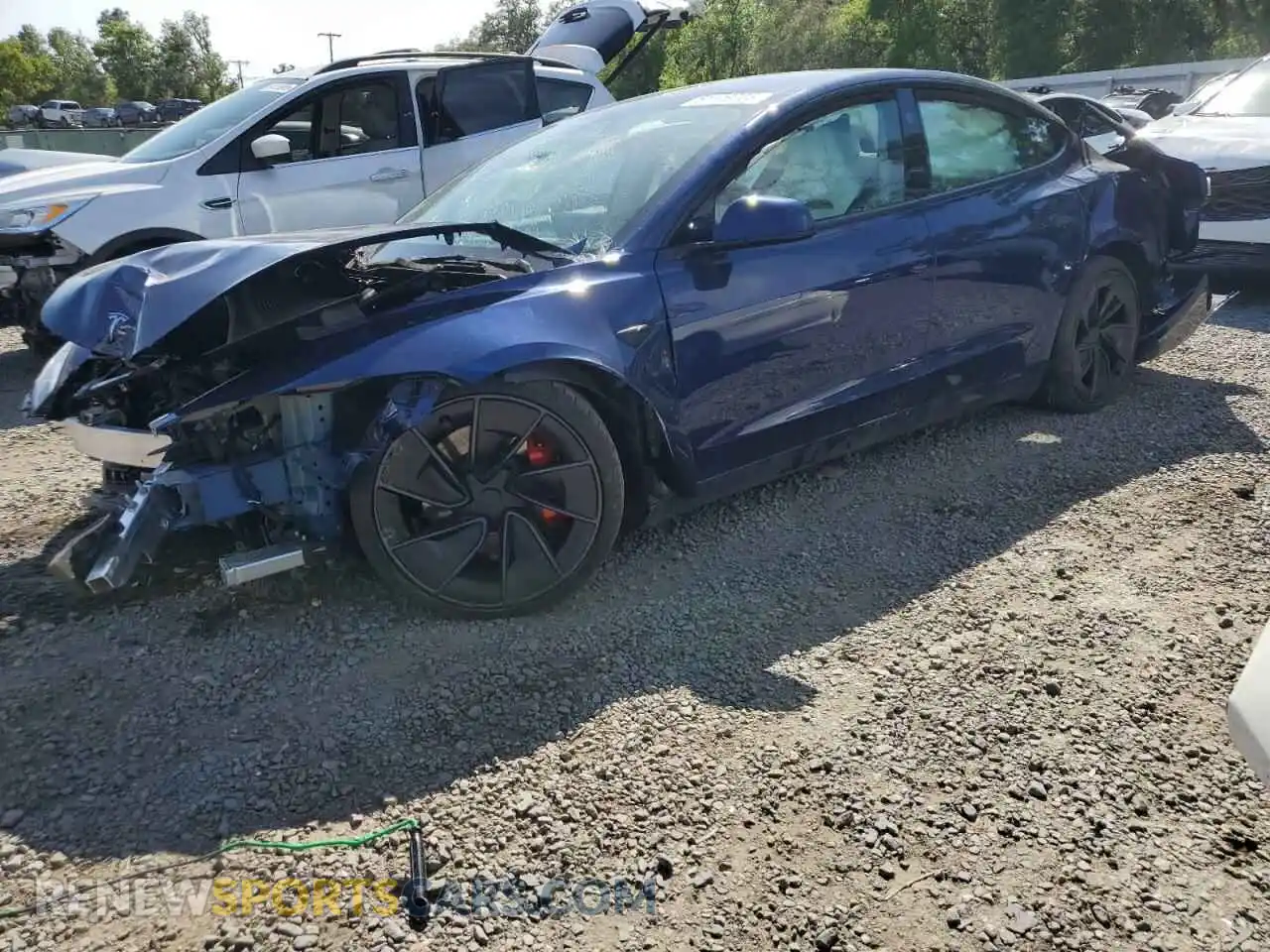 1 Photograph of a damaged car 5YJ3E1ET9RF769554 TESLA MODEL 3 2024