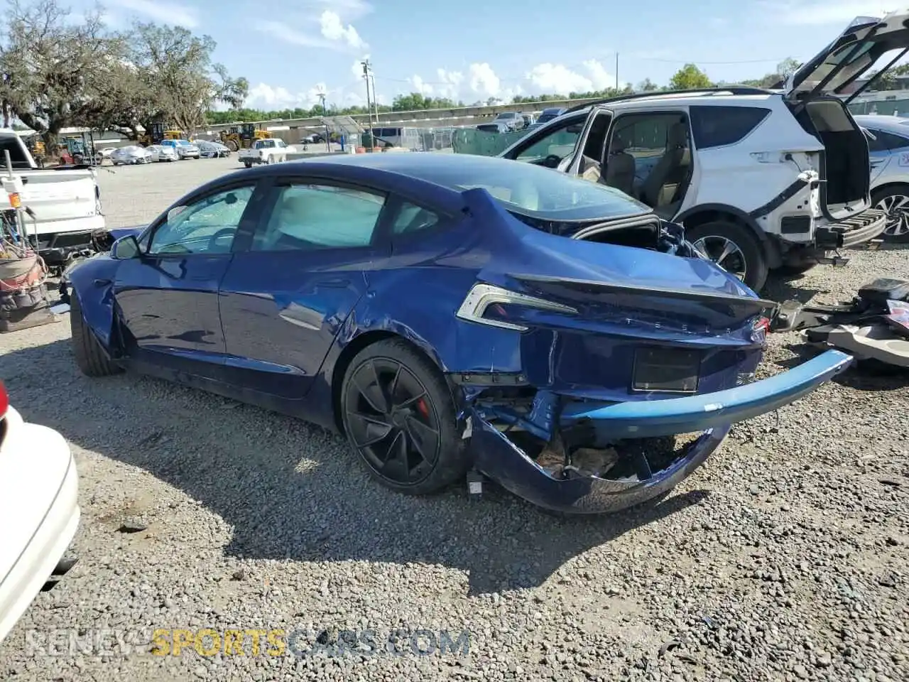 2 Photograph of a damaged car 5YJ3E1ET9RF769554 TESLA MODEL 3 2024