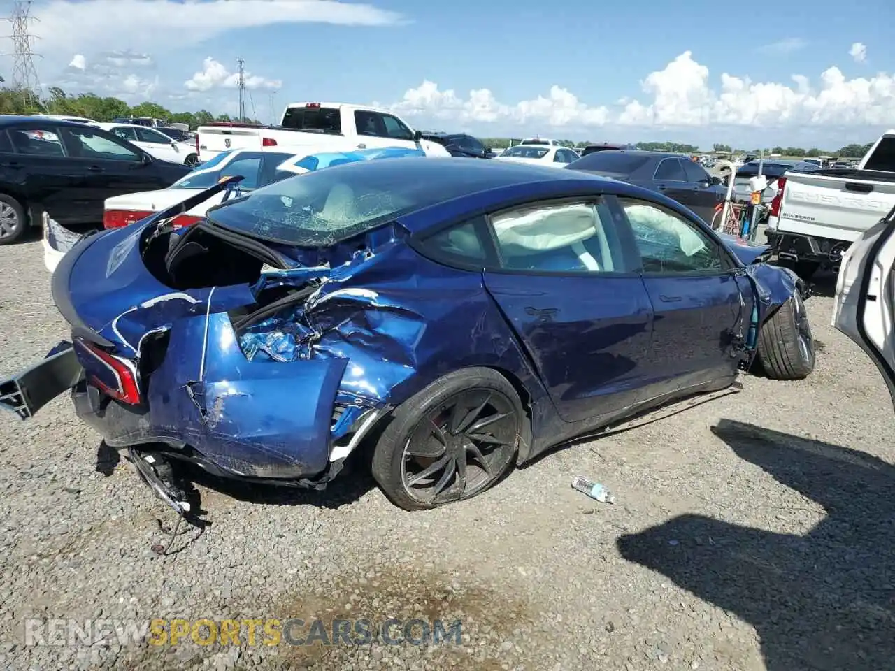 3 Photograph of a damaged car 5YJ3E1ET9RF769554 TESLA MODEL 3 2024