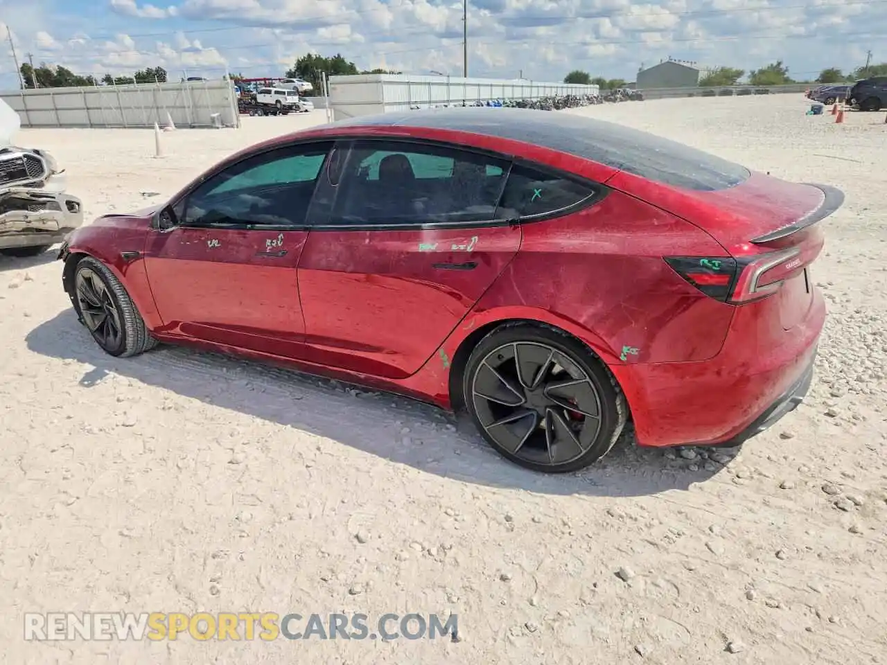 2 Photograph of a damaged car 5YJ3E1ET9RF784278 TESLA MODEL 3 2024