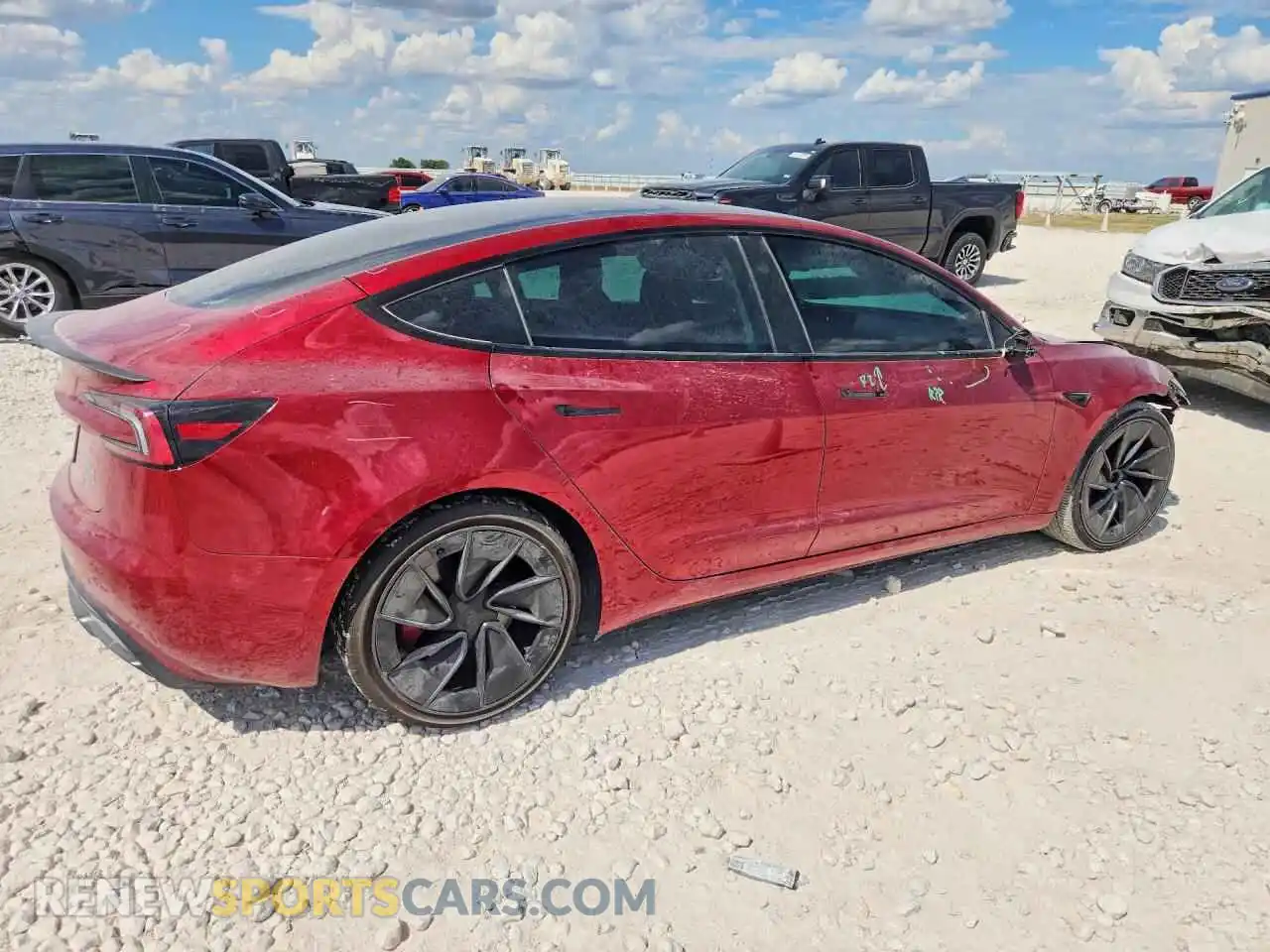 3 Photograph of a damaged car 5YJ3E1ET9RF784278 TESLA MODEL 3 2024