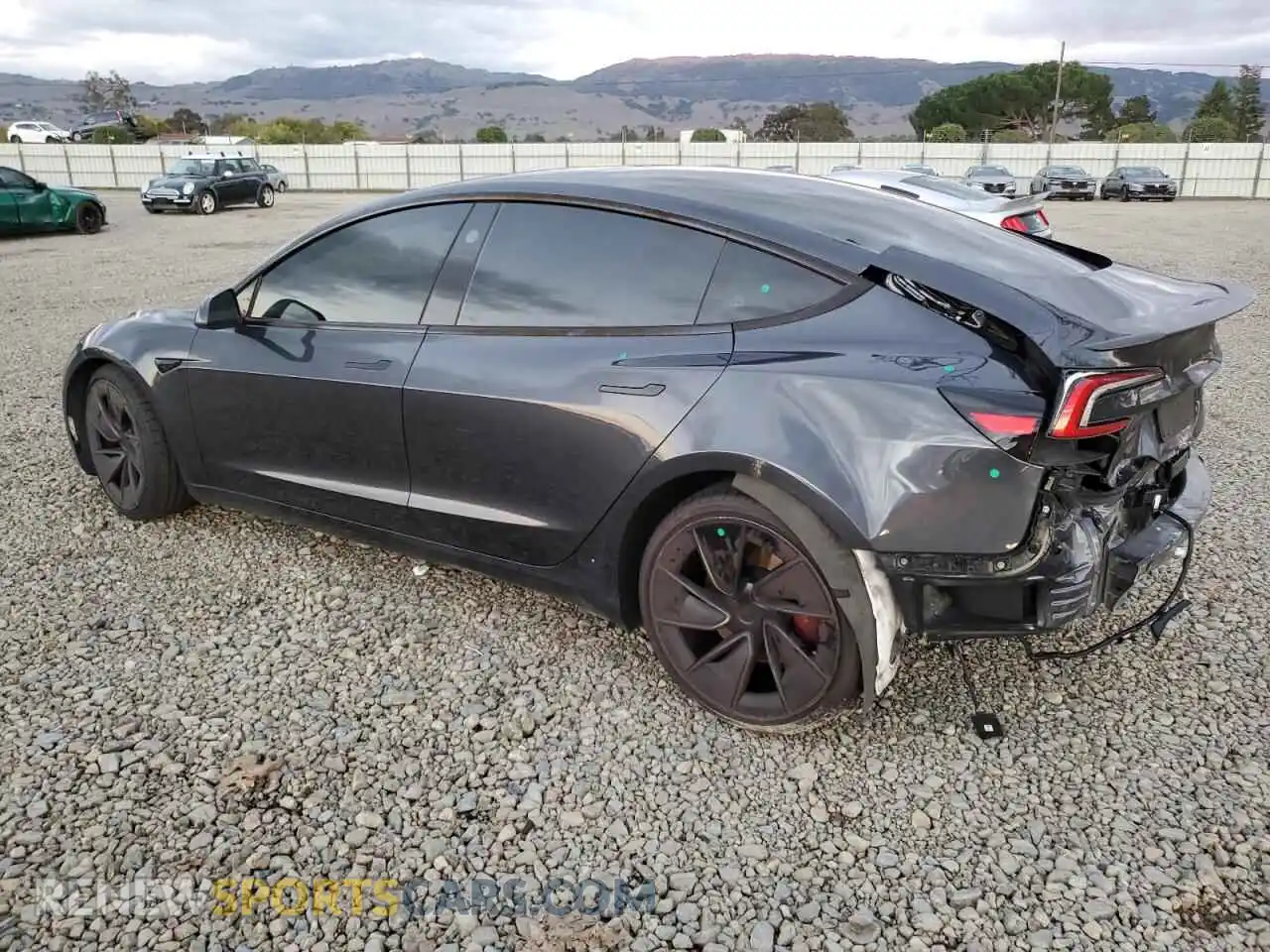 2 Photograph of a damaged car 5YJ3E1ET9RF809714 TESLA MODEL 3 2024