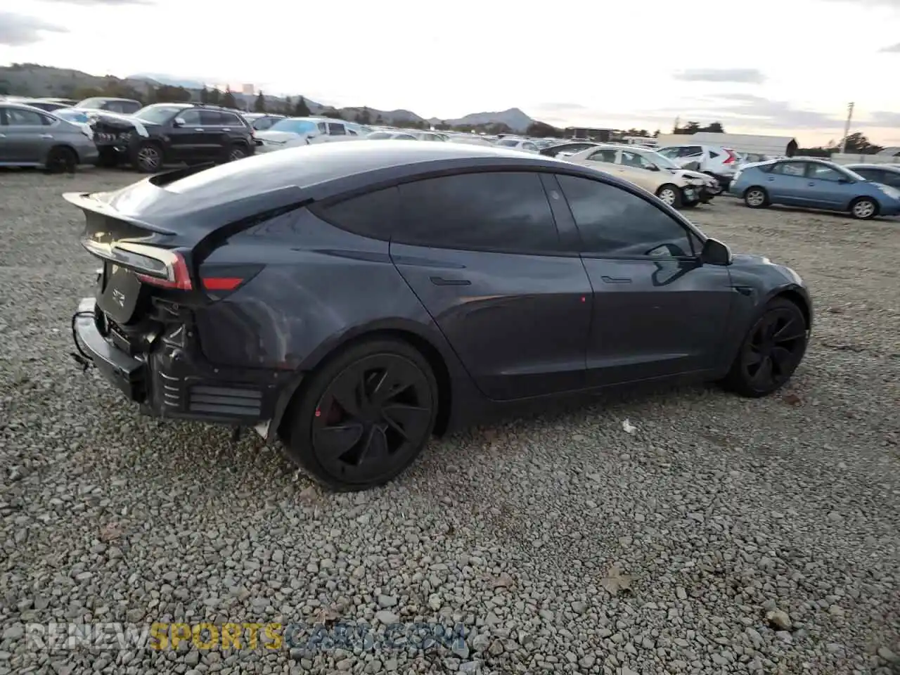3 Photograph of a damaged car 5YJ3E1ET9RF809714 TESLA MODEL 3 2024