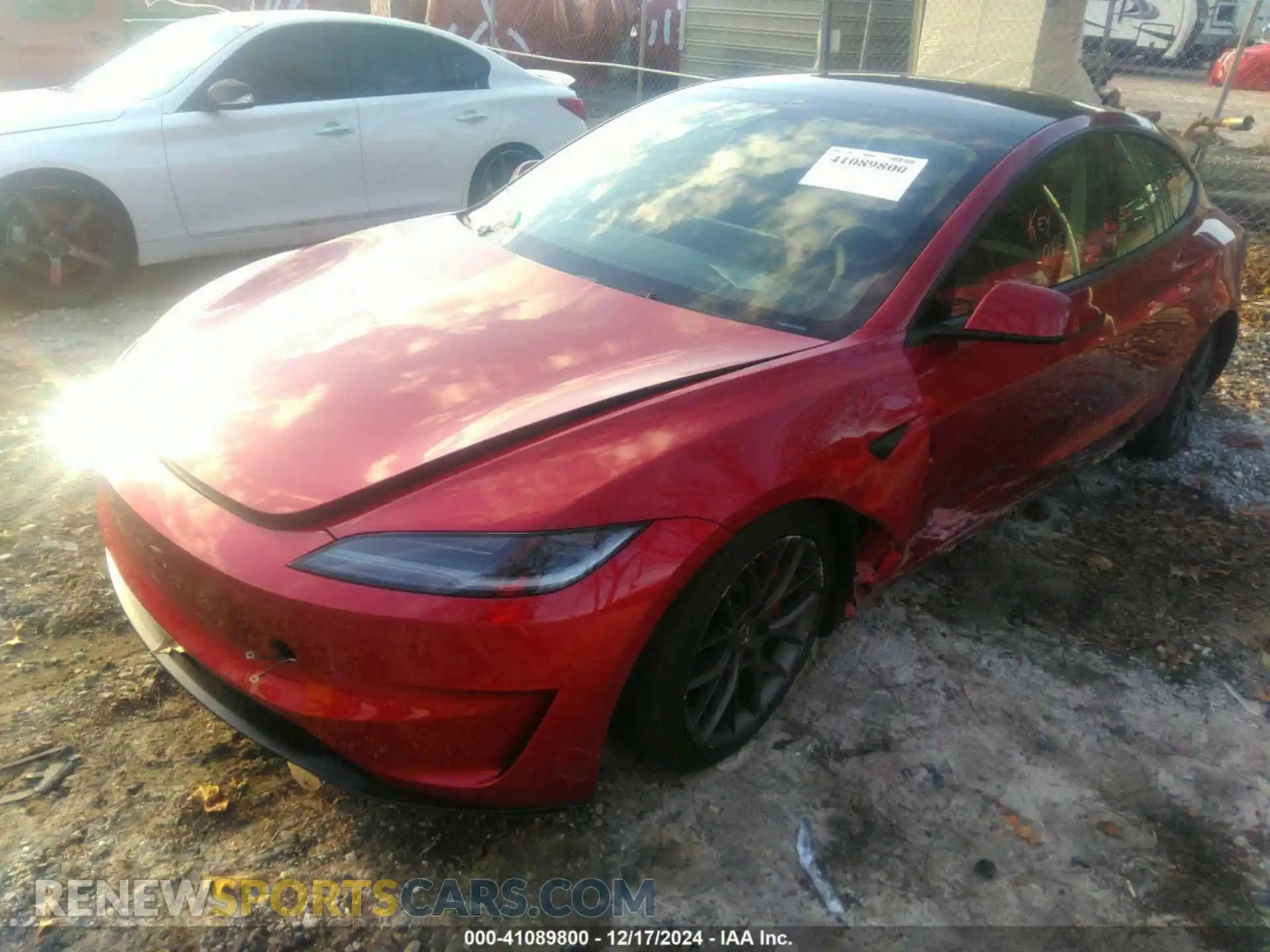 2 Photograph of a damaged car 5YJ3E1ETXRF809785 TESLA MODEL 3 2024