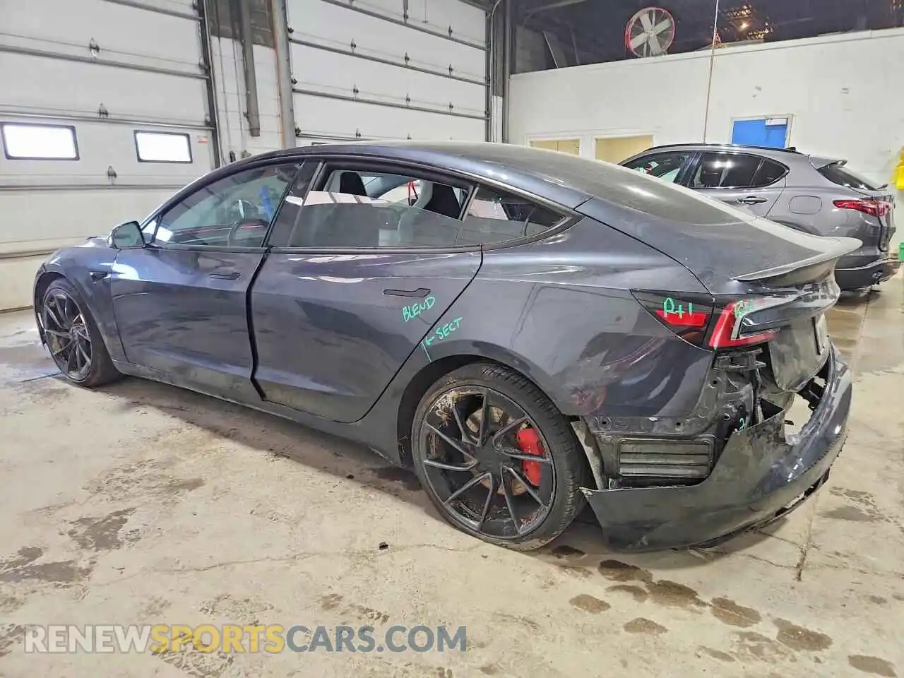 2 Photograph of a damaged car 5YJ3E1ETXRF826845 TESLA MODEL 3 2024
