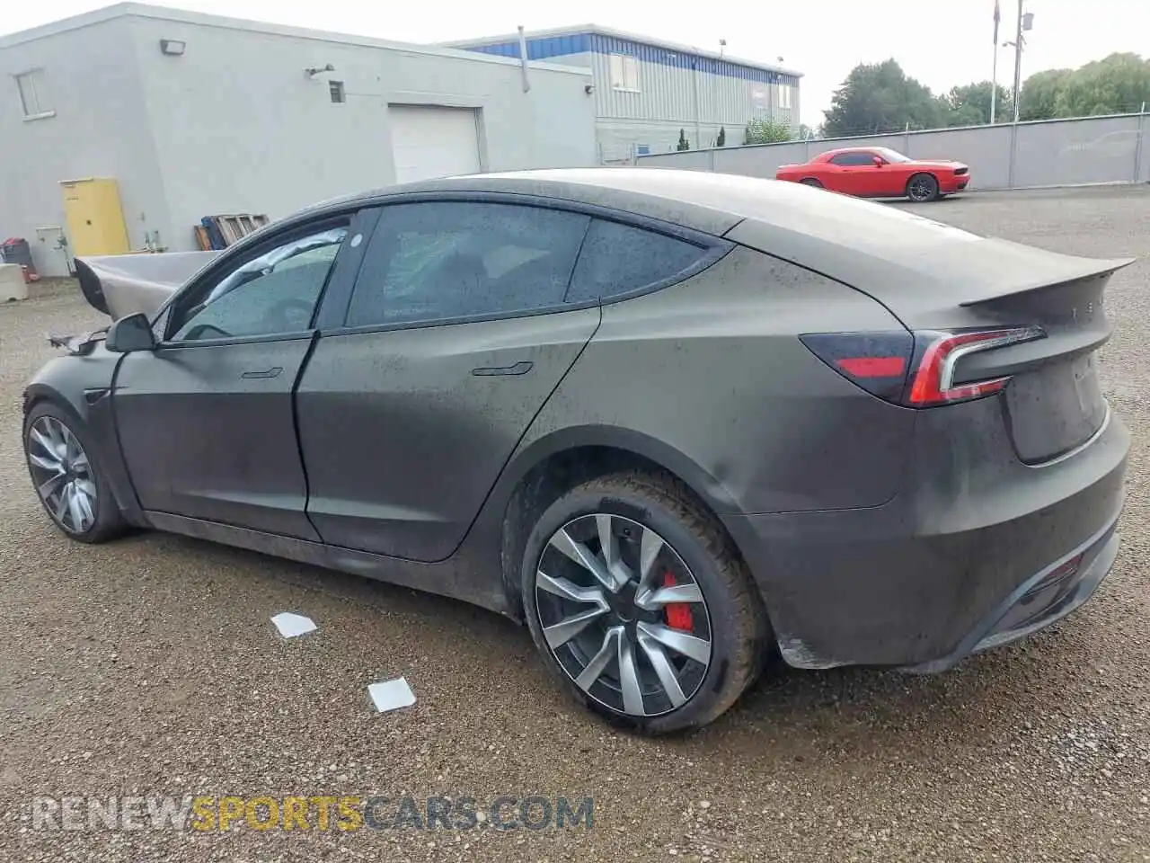 2 Photograph of a damaged car LRW3E7EB6RC093617 TESLA MODEL 3 2024