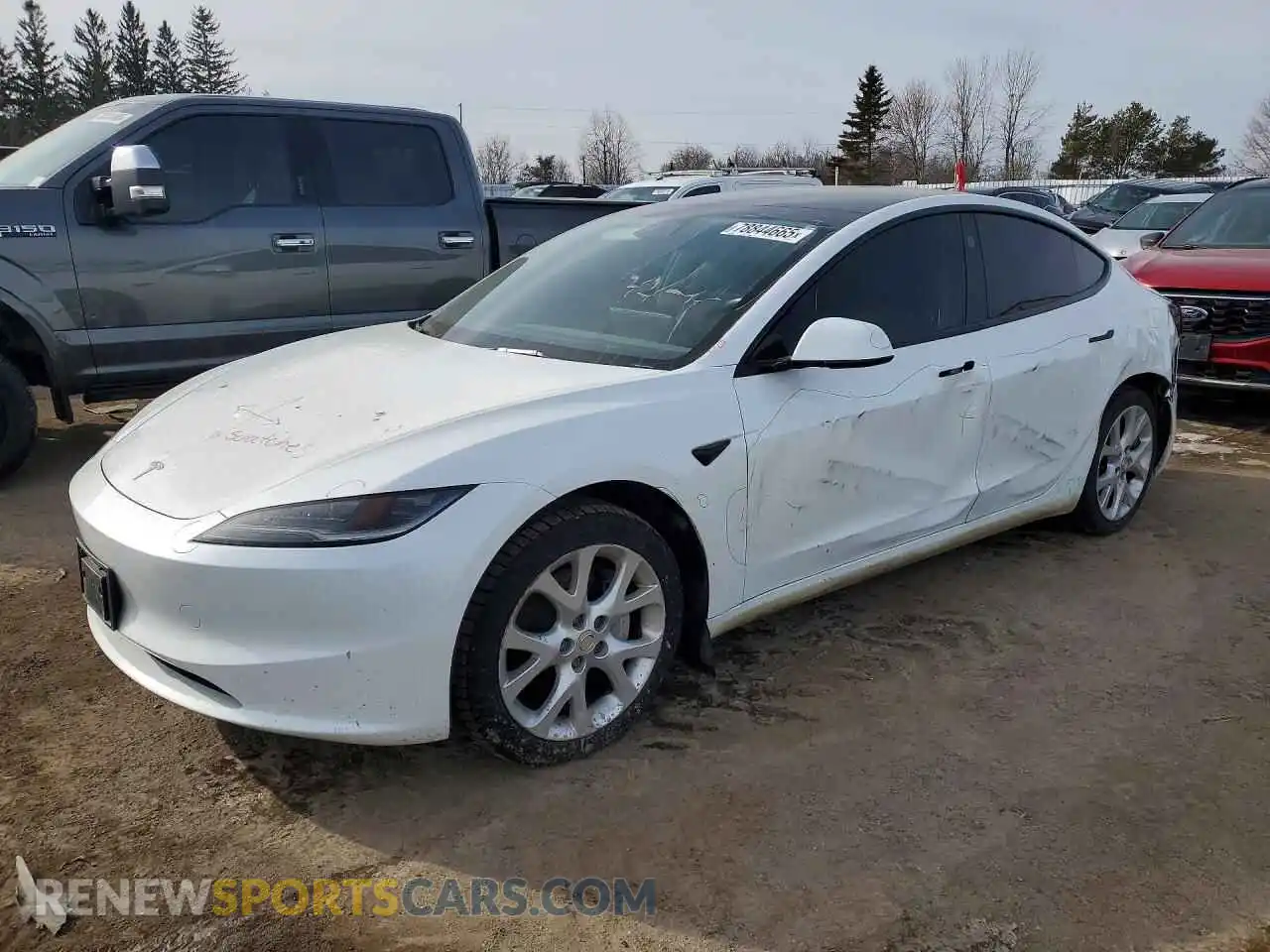 1 Photograph of a damaged car LRW3E7FA9RC276564 TESLA MODEL 3 2024