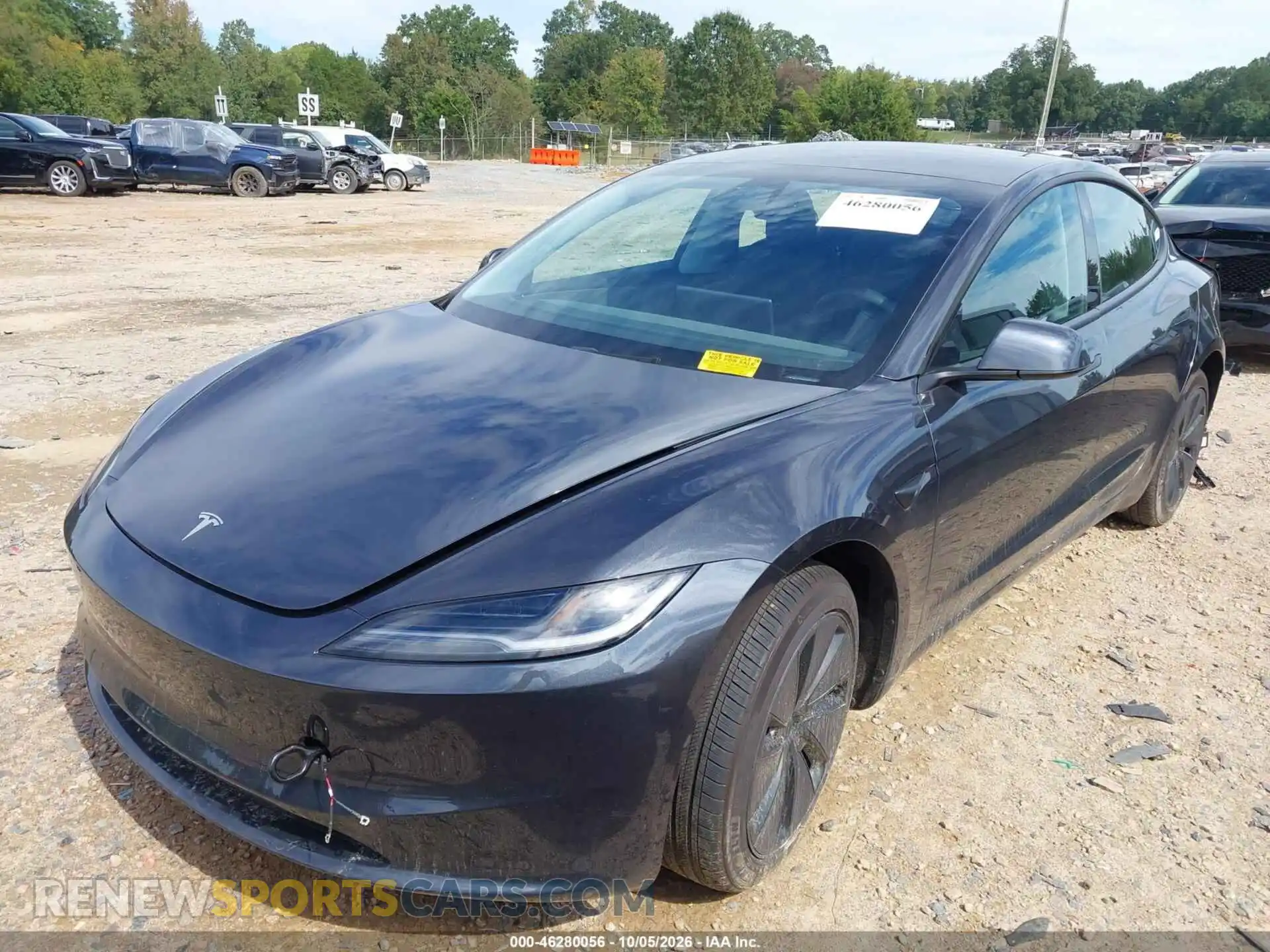 2 Photograph of a damaged car 5YJ3E1EA0SF017908 TESLA MODEL 3 2025