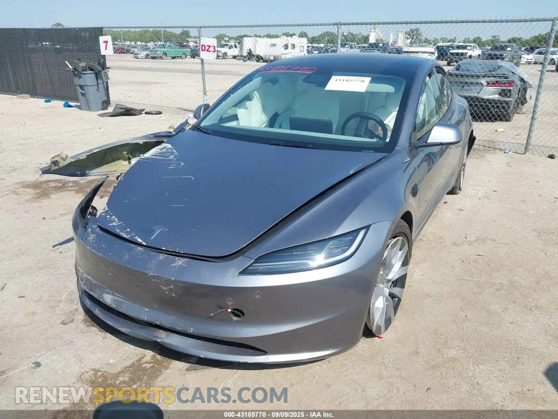 2 Photograph of a damaged car 5YJ3E1EA0SF041609 TESLA MODEL 3 2025