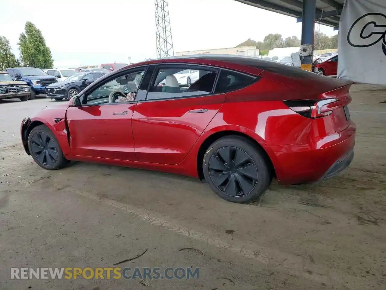 2 Photograph of a damaged car 5YJ3E1EA0SF071872 TESLA MODEL 3 2025
