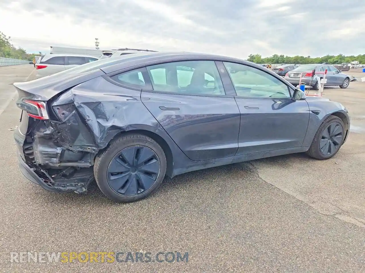 3 Photograph of a damaged car 5YJ3E1EA0SF884323 TESLA MODEL 3 2025